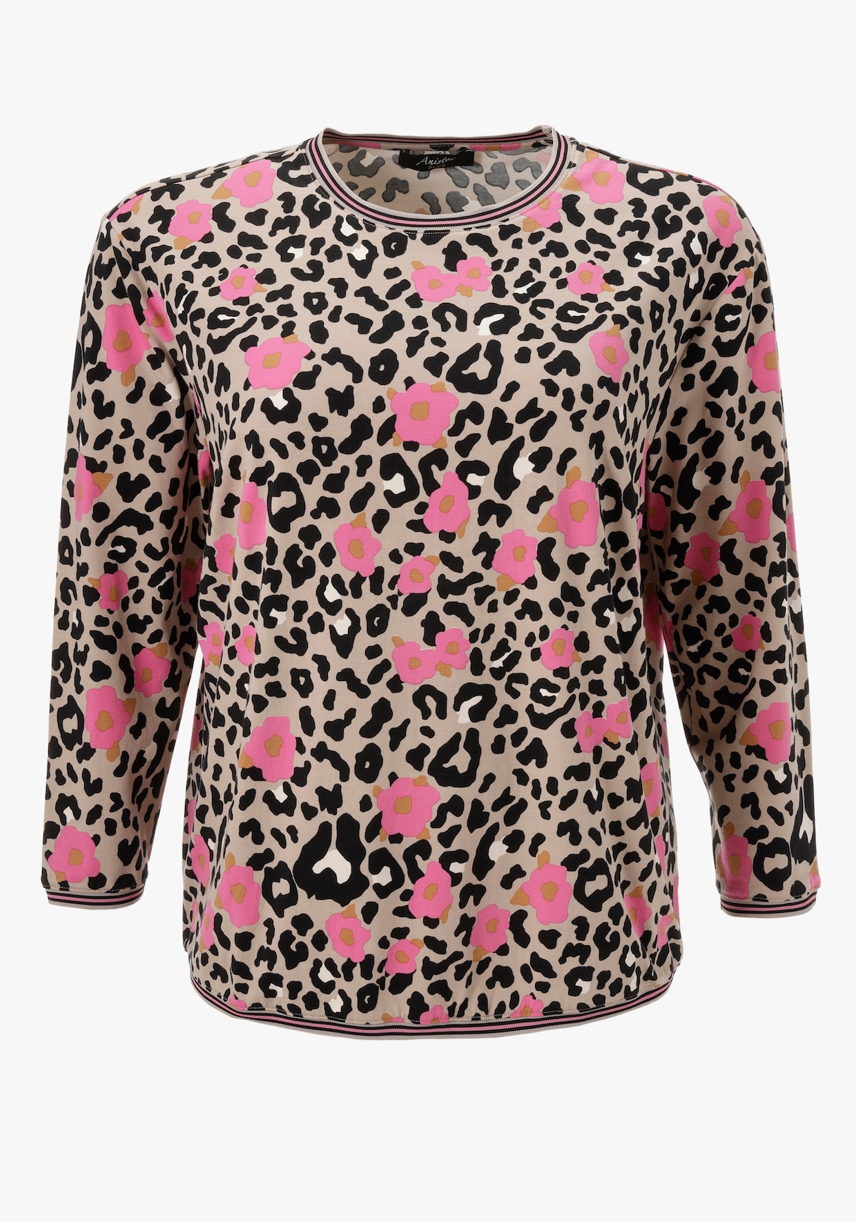 Aniston PLUS Sweatshirt - beige-pink-schwarz-offwhite