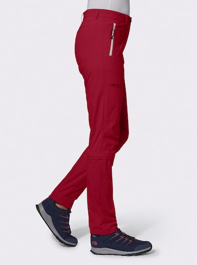 Zip-off-Hose mit 2 Tragevarianten - kirsche