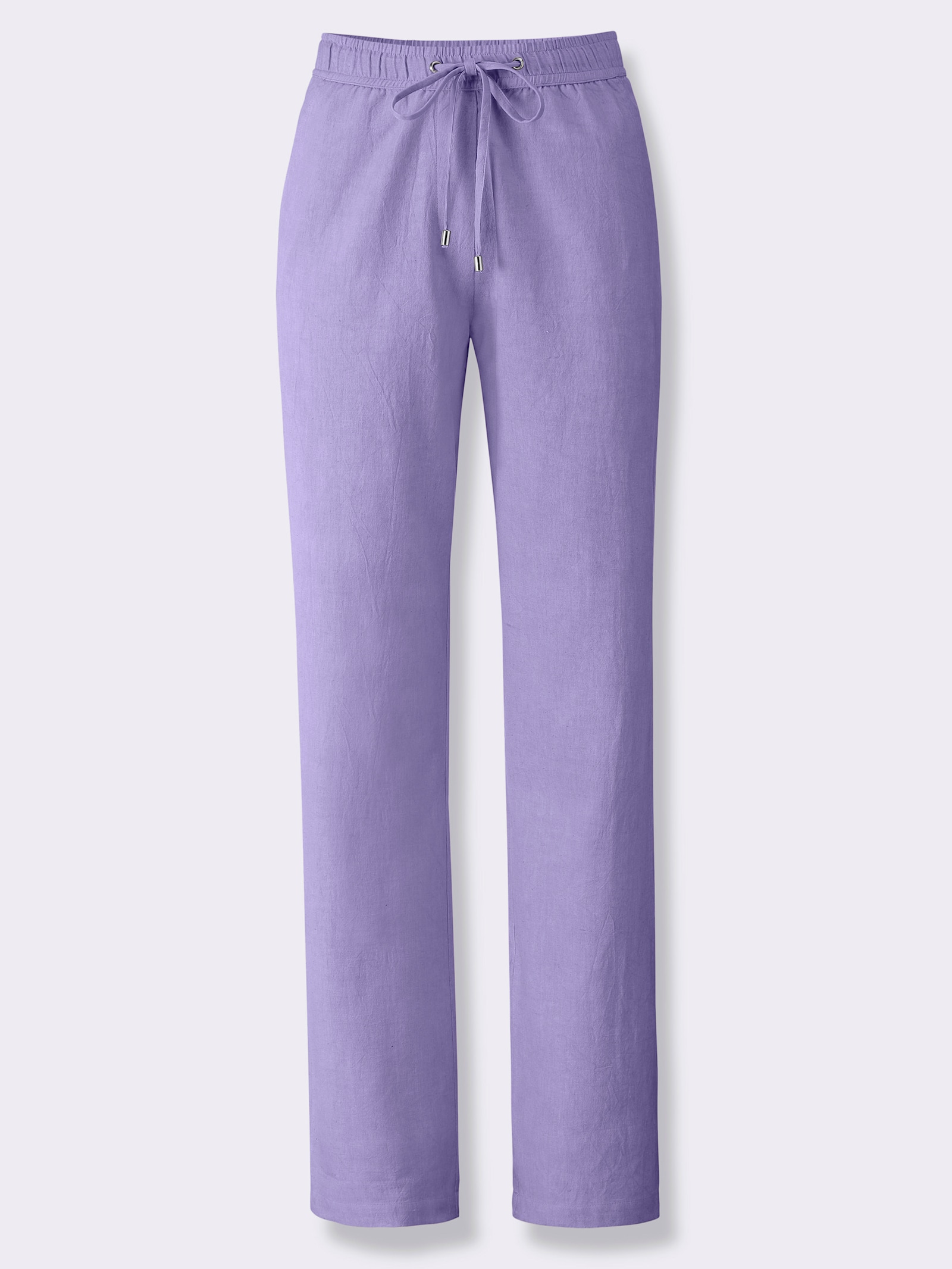 heine Leinenhose mit Dehnbund - lavendel