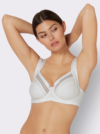 Miss Mary Entlastungs-BH mit Bügel mit elastischer Spitze - weiß