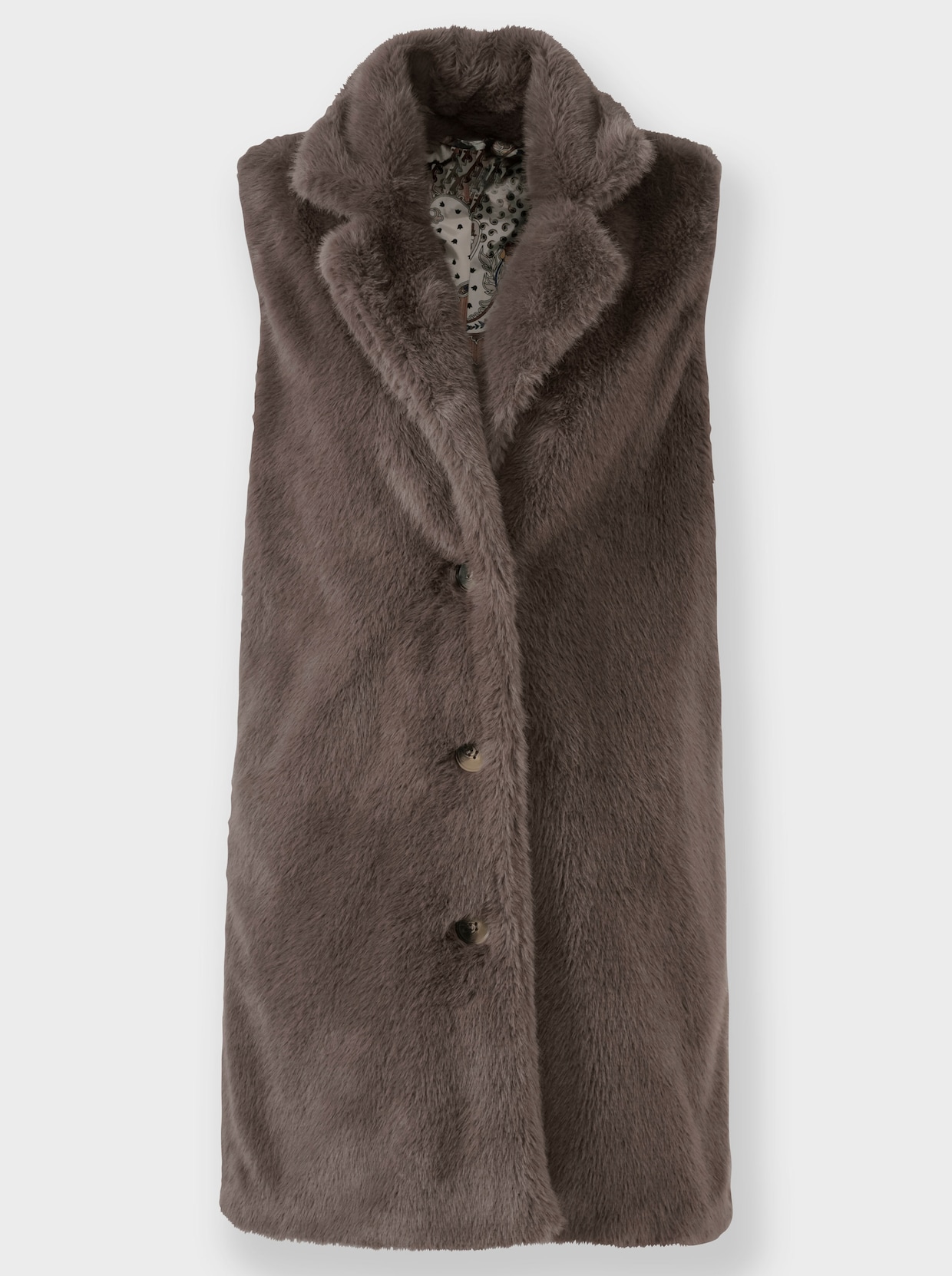 heine Gilet imitation fourrure - taupe foncé