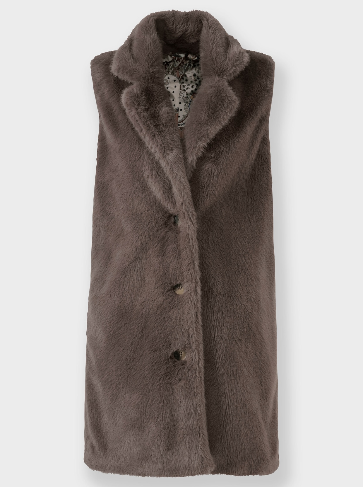 heine Gilet - donkertaupe