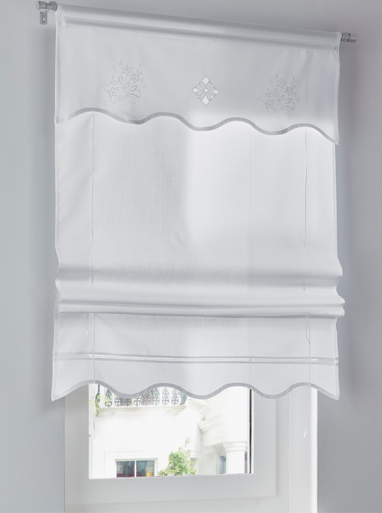 heine home Bandjesrolgordijn - wit