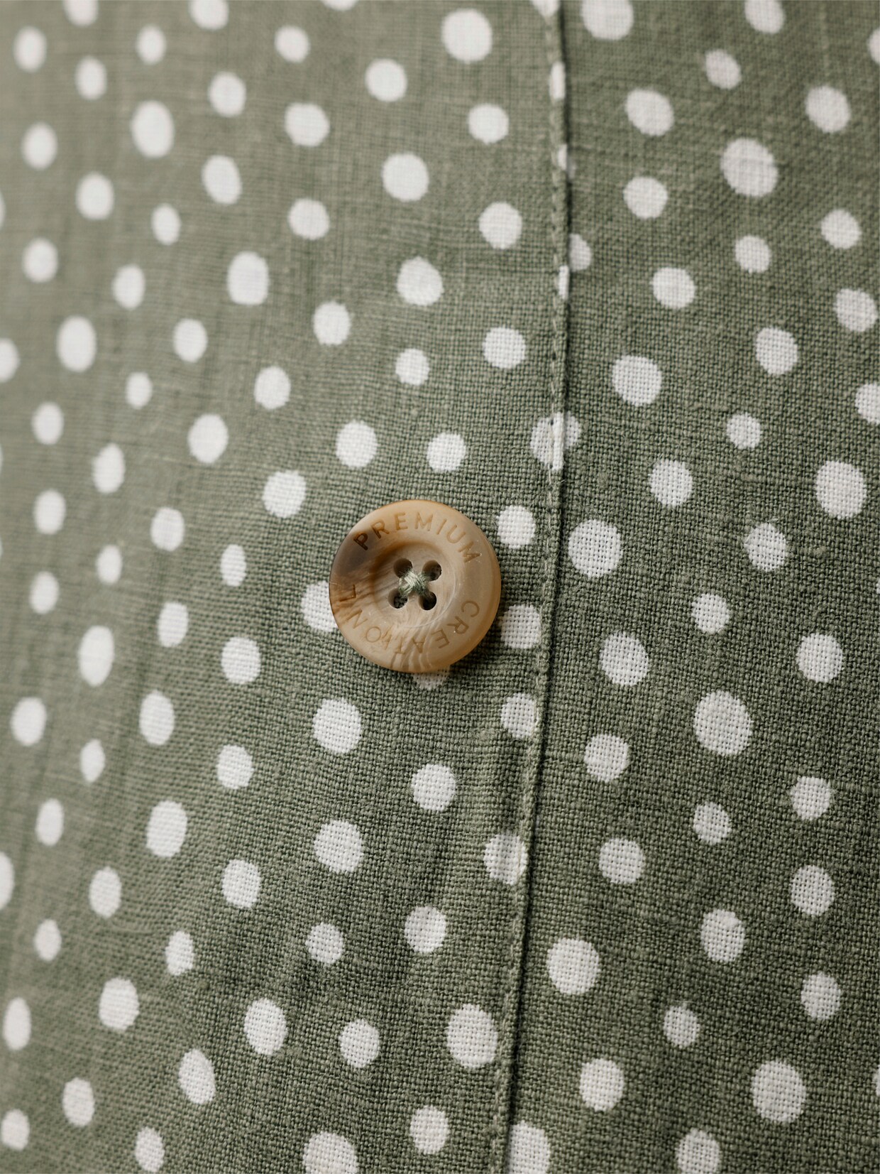 CREATION L PREMIUM Druckkleid - khaki-weiß-bedruckt