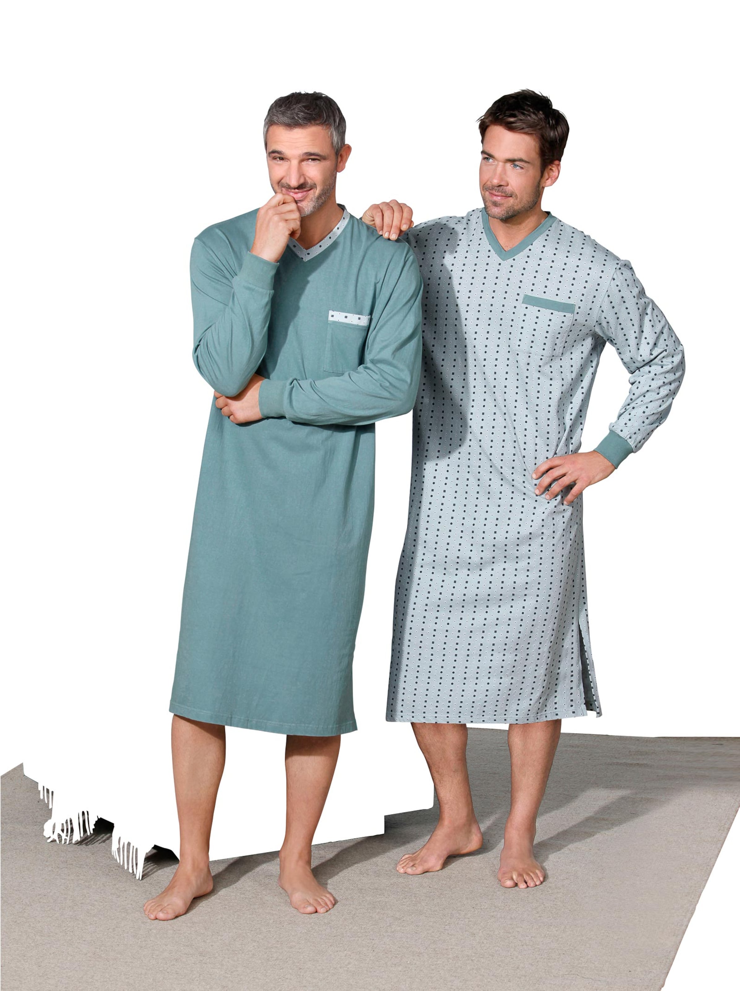 Nachthemden - mint + mint-bedruckt