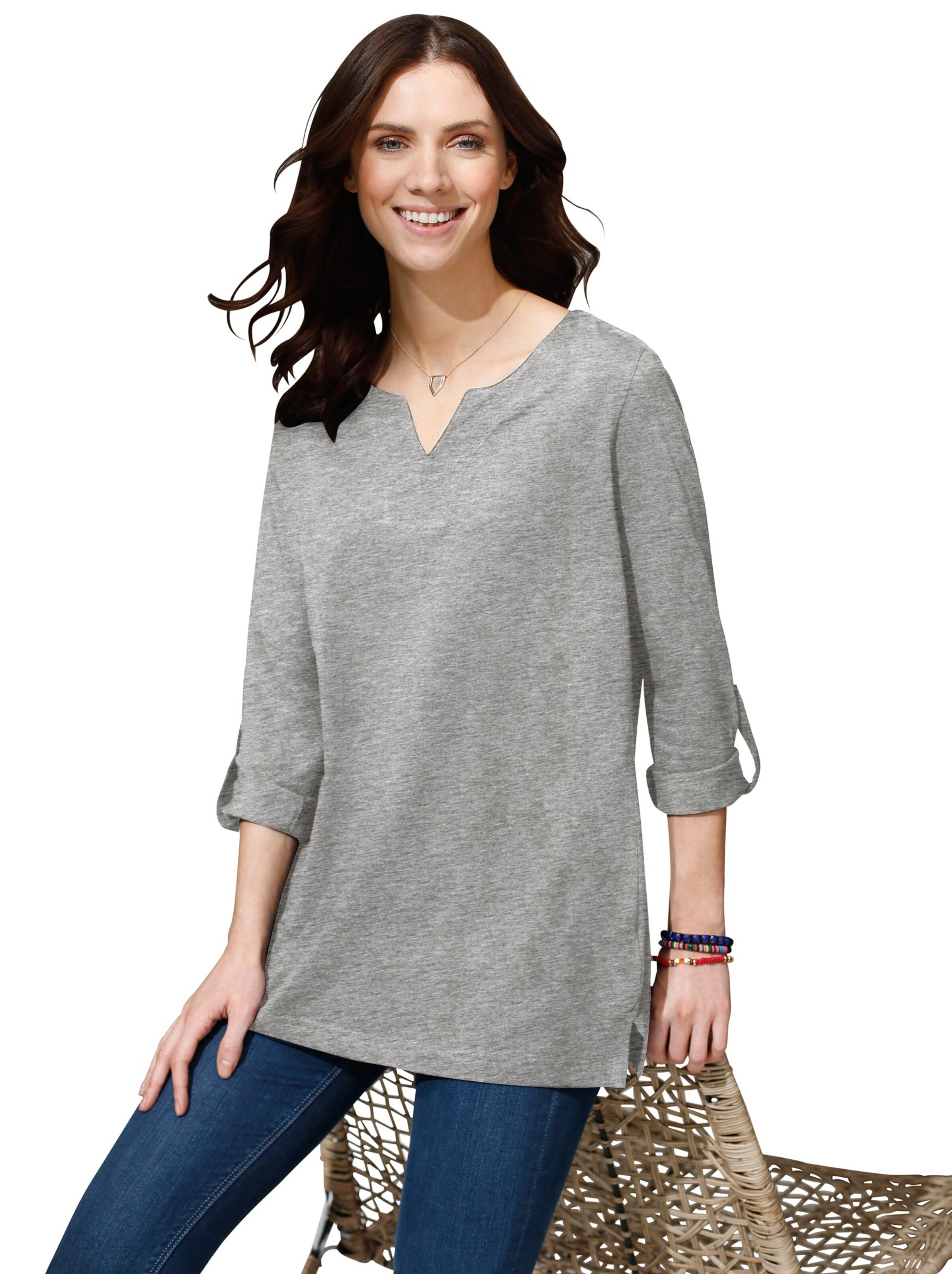 Shirt - grau-meliert