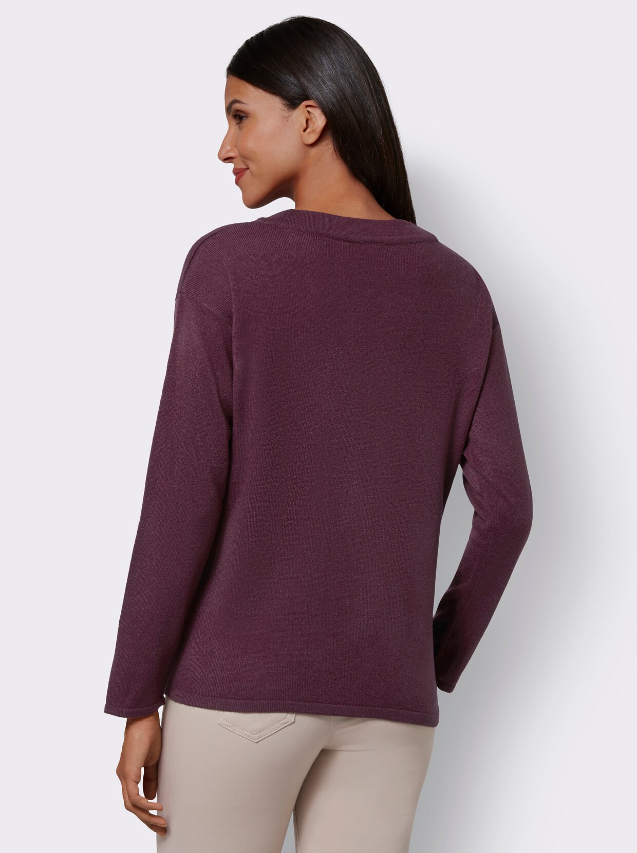 Pullover met lange mouwen - bordeaux