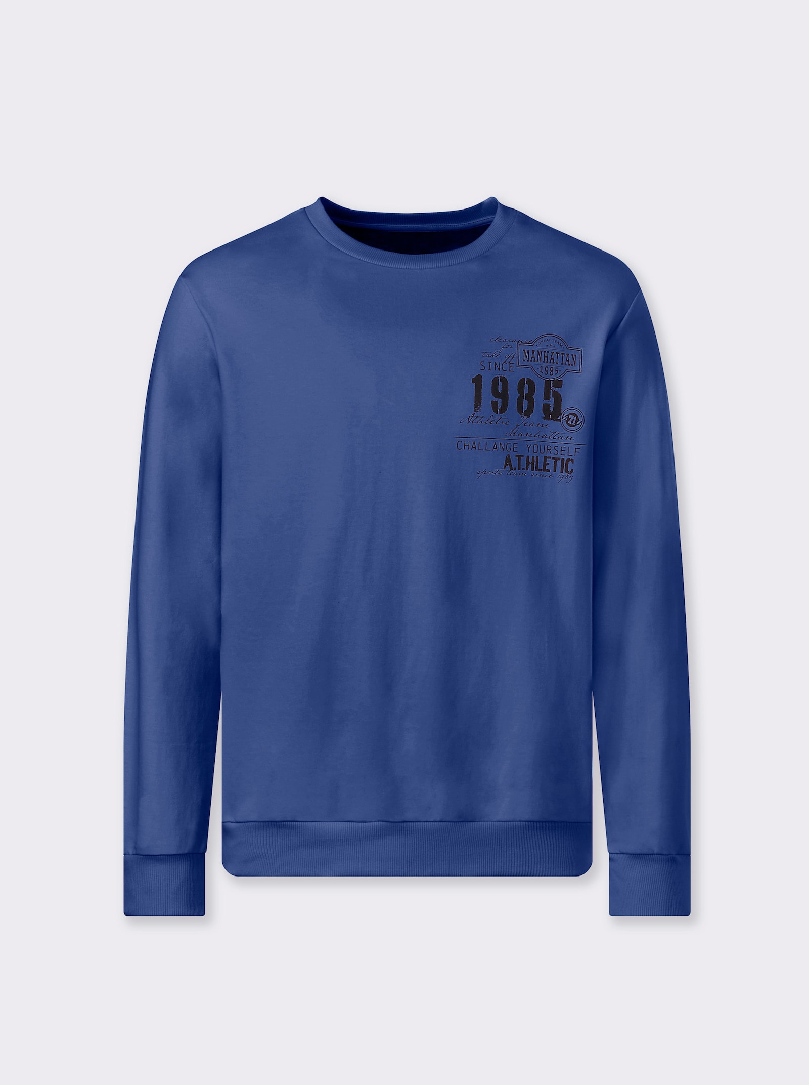 Catamaran Sweatshirt mit Bündchenabschlüssen - jeansblau