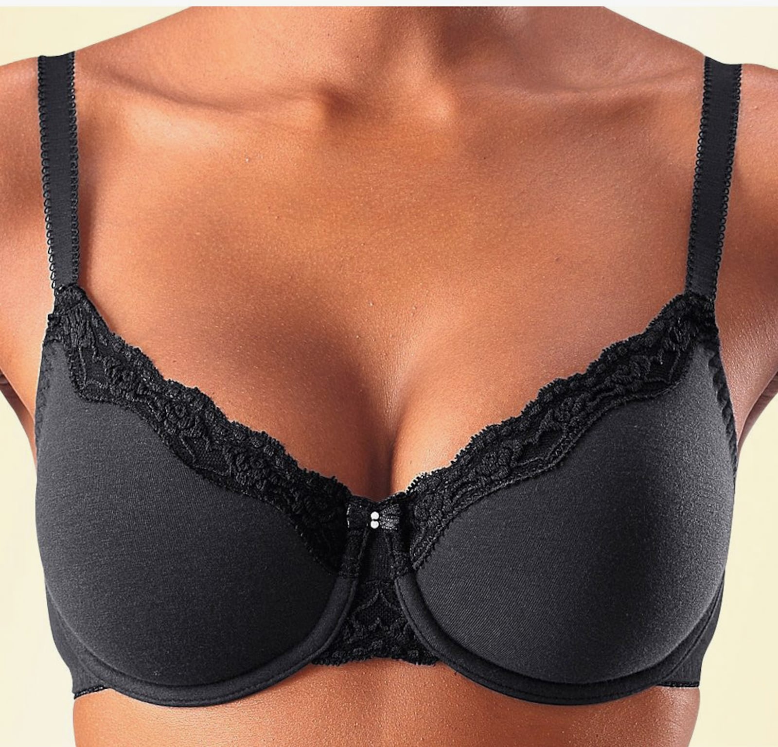 petite fleur Soutien-gorge à armatures - noir + blanc