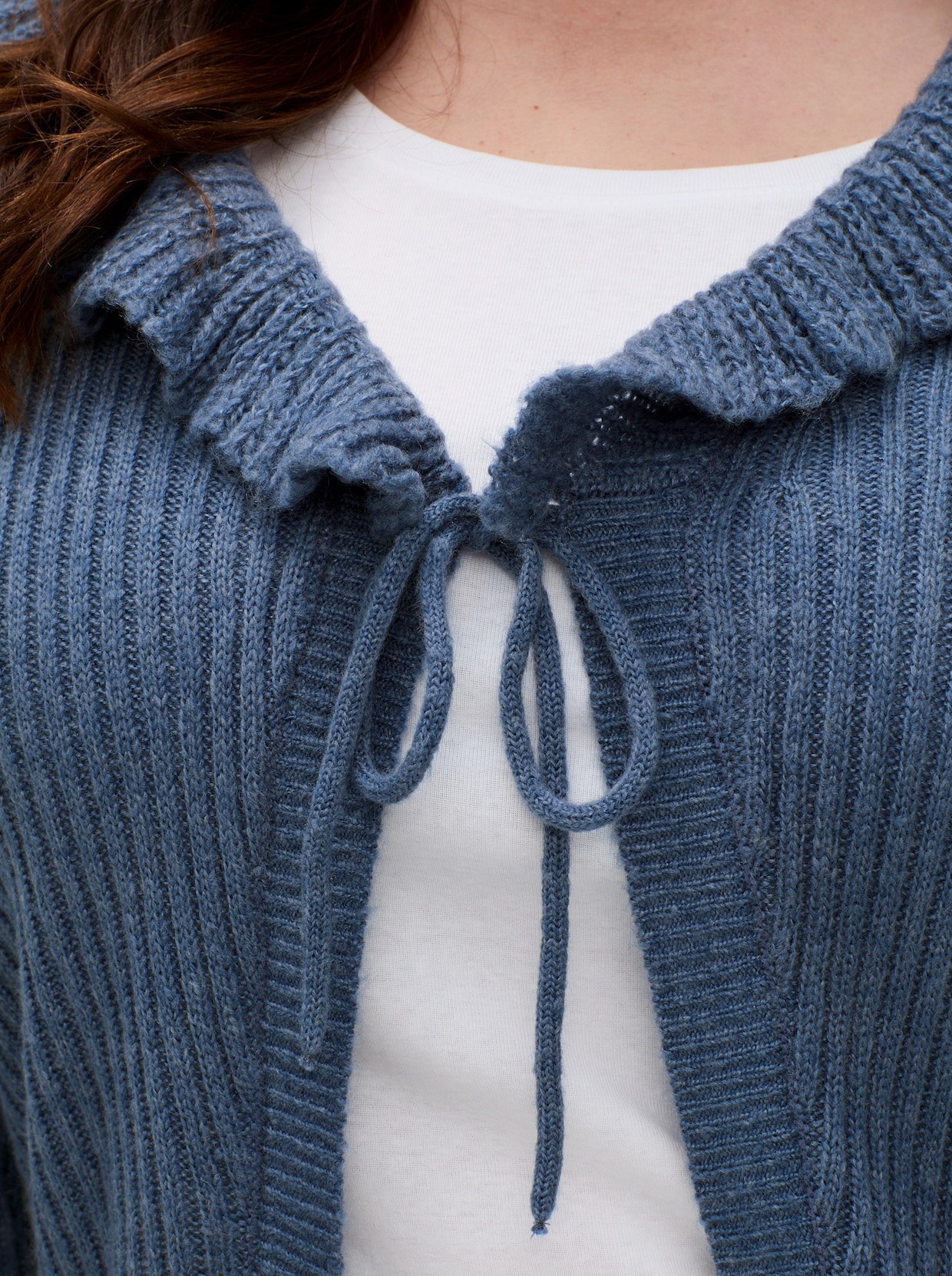 sheego by Joe Browns Strickjacke - jeansblau-meliert