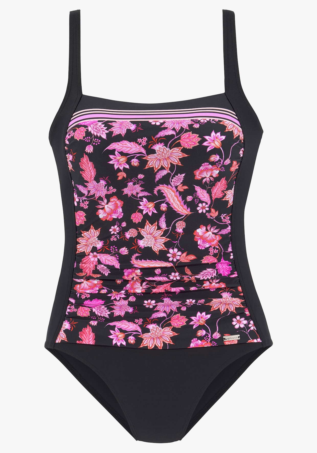 LASCANA Badpak - zwart/pink