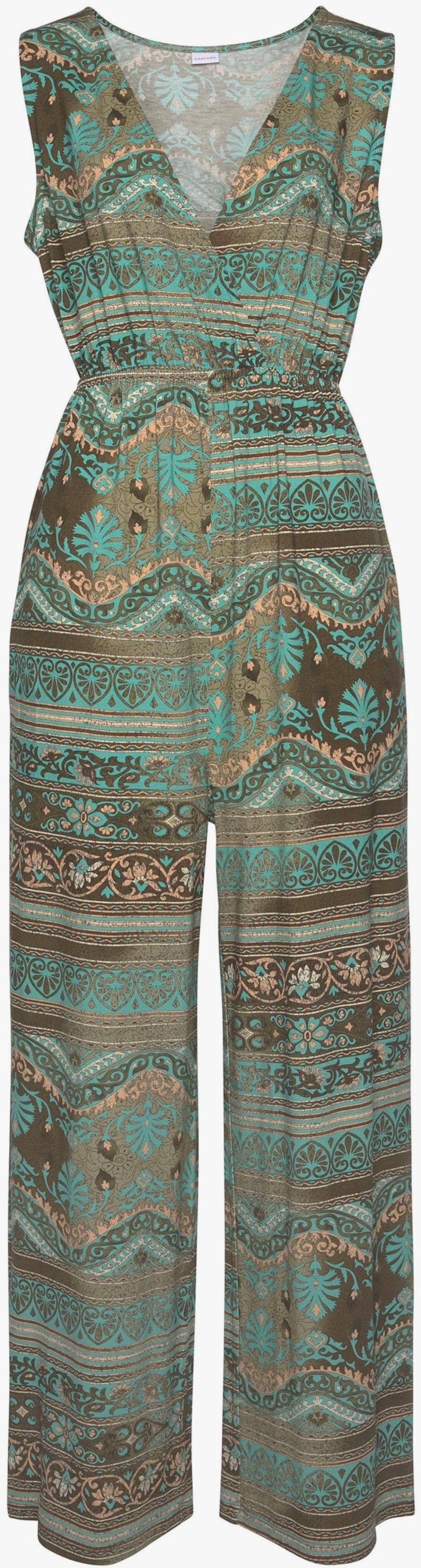 LASCANA Overall - turquoise geprint