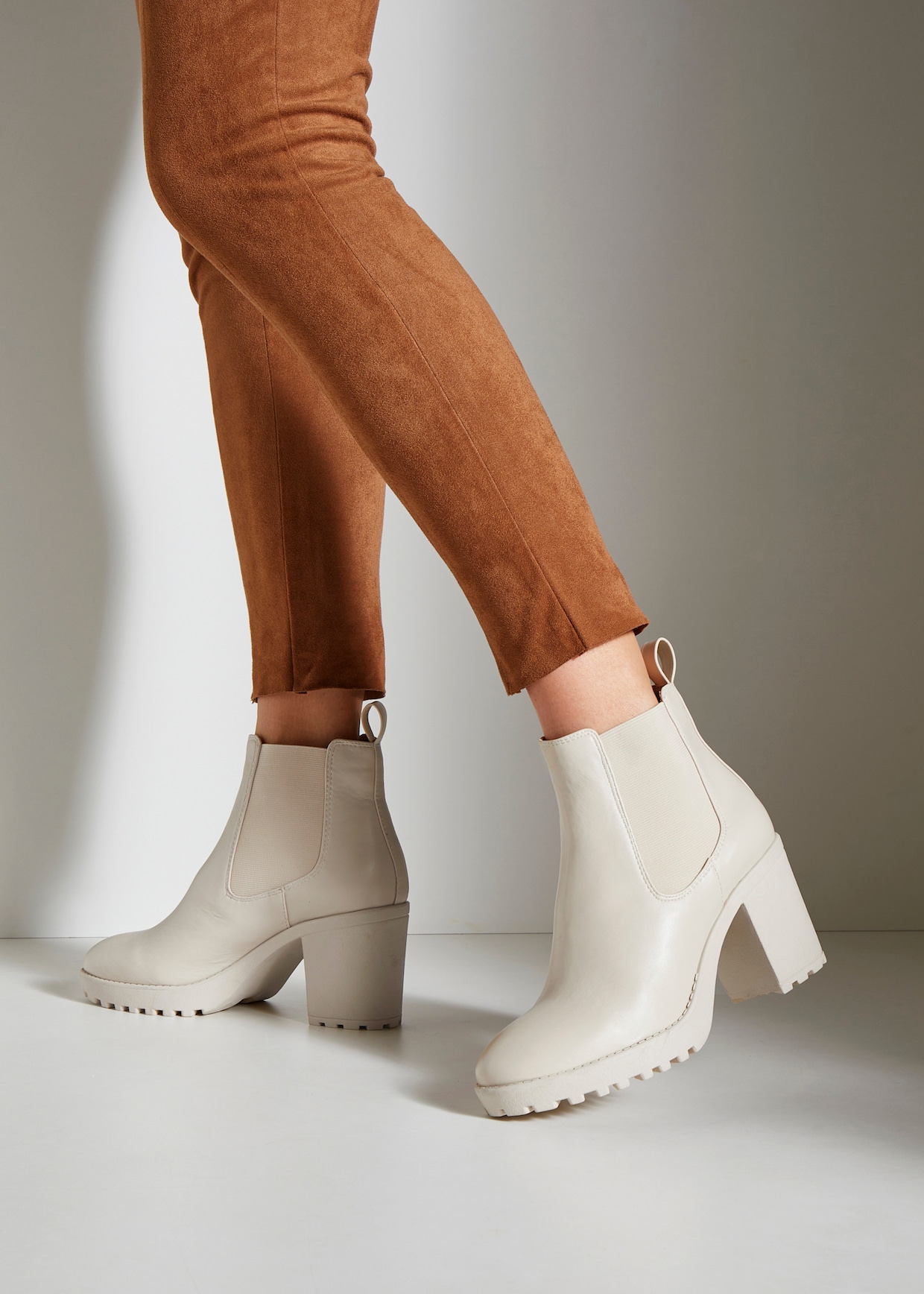 Vivance bottines Chelsea - beige