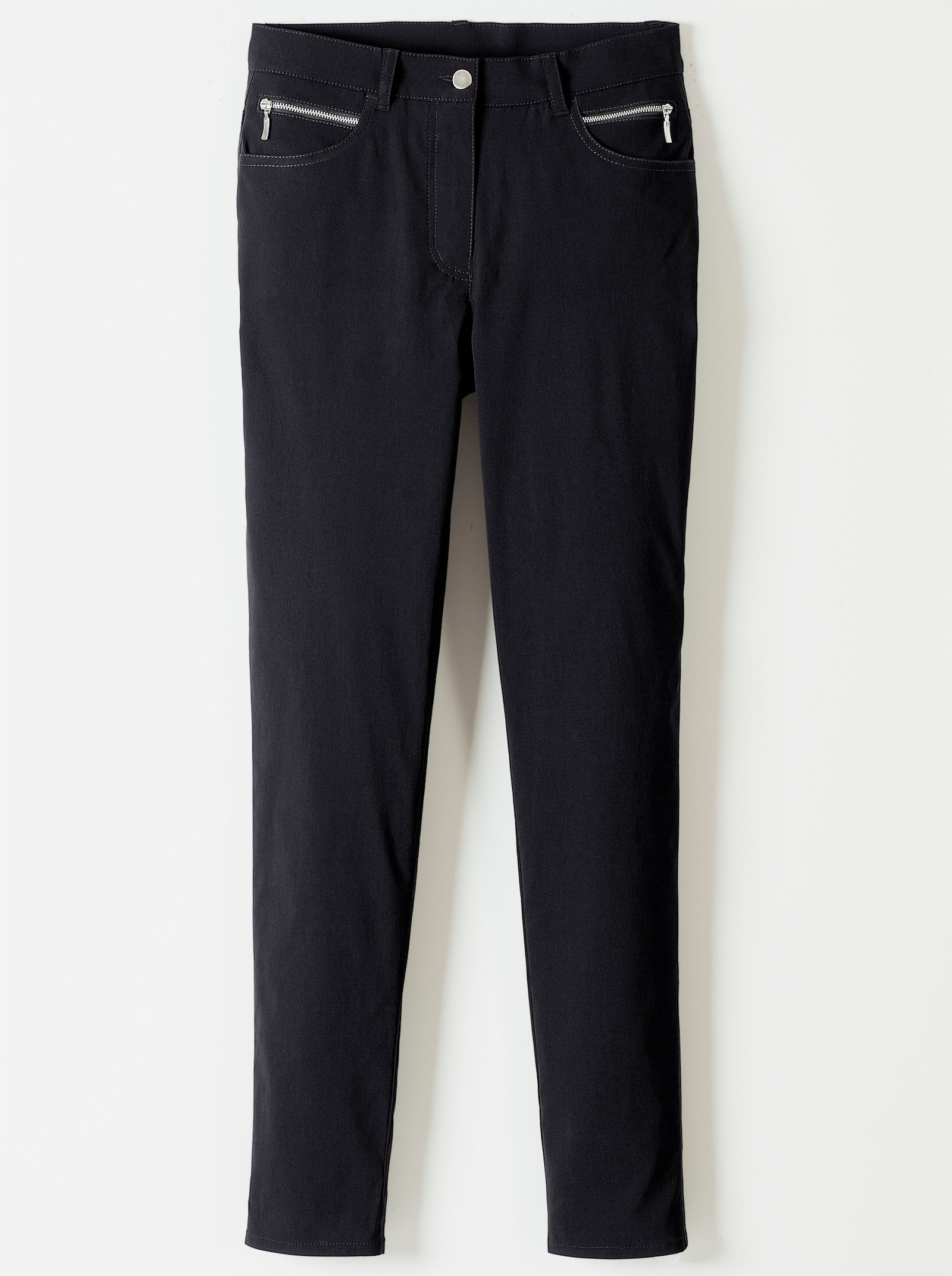 Stehmann Comfort line Stretch-Hose mit Zier-Taschen vorne - schwarz