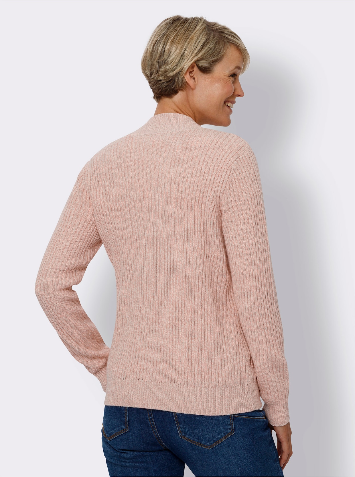 Vest - rozenkwarts gemêleerd