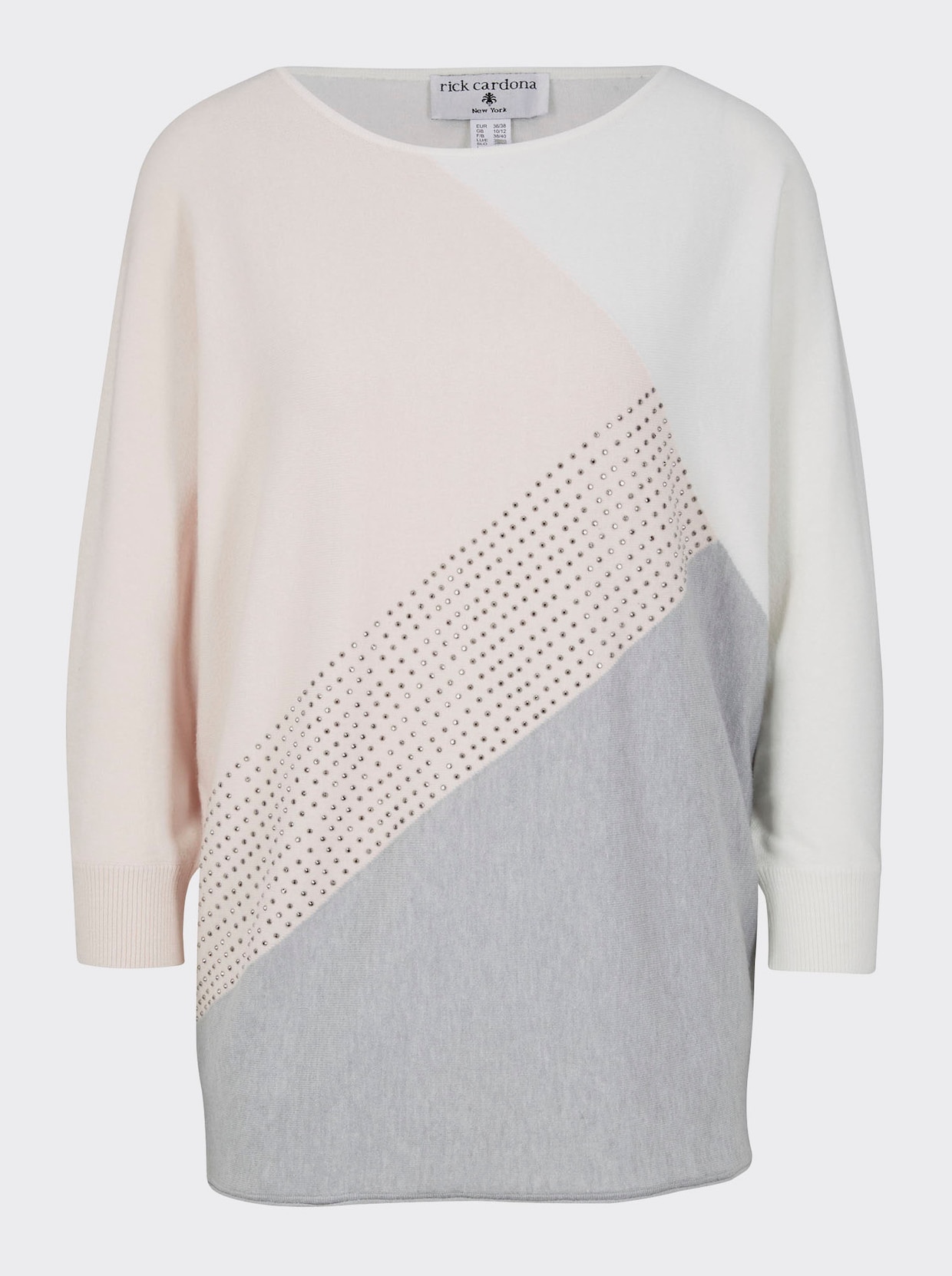 heine Pullover - graumeliert-rose