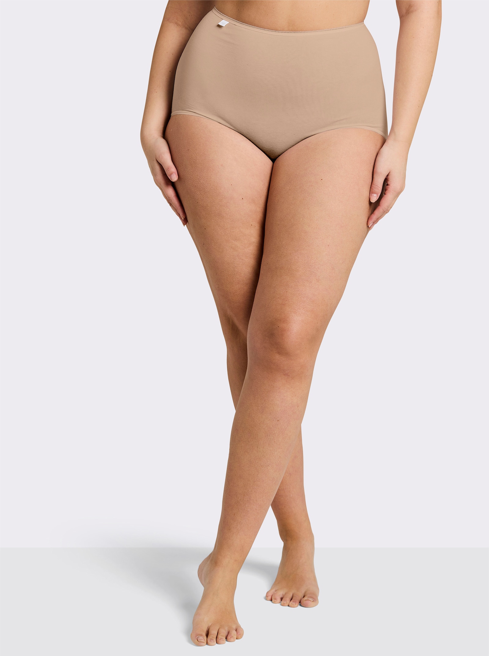 Sloggi Taillenslip mit Ziergummi am Bund - beige