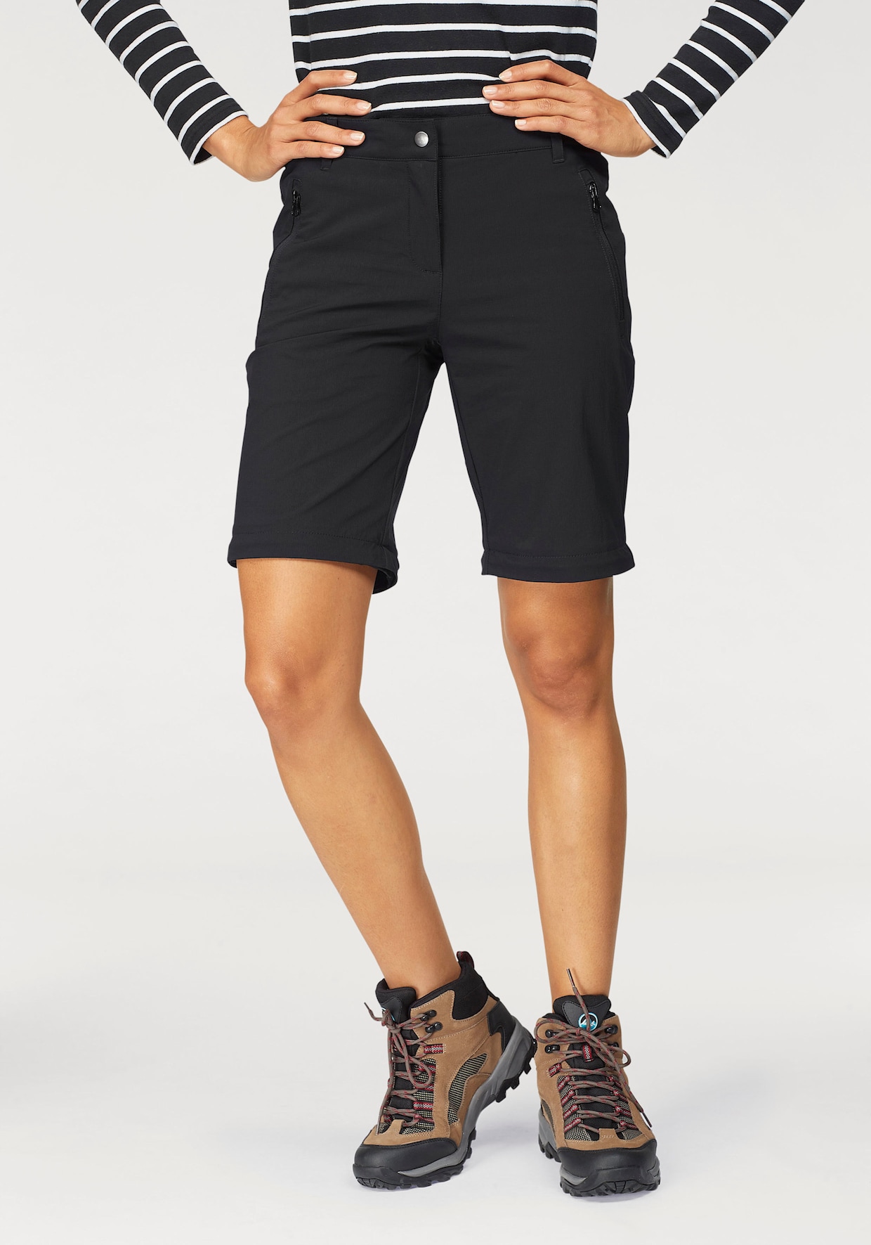 Trekkinghose - schwarz (trekkinghose aus beständigem material)