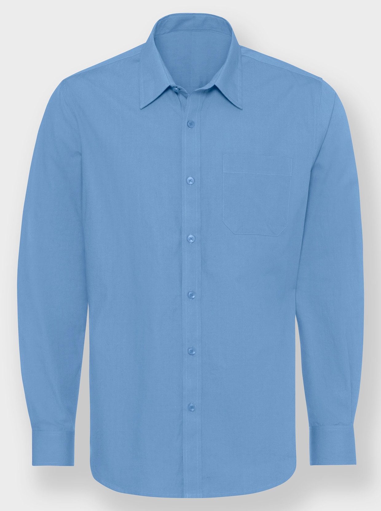 Marco Donati Hemd met lange mouwen - hemelsblauw