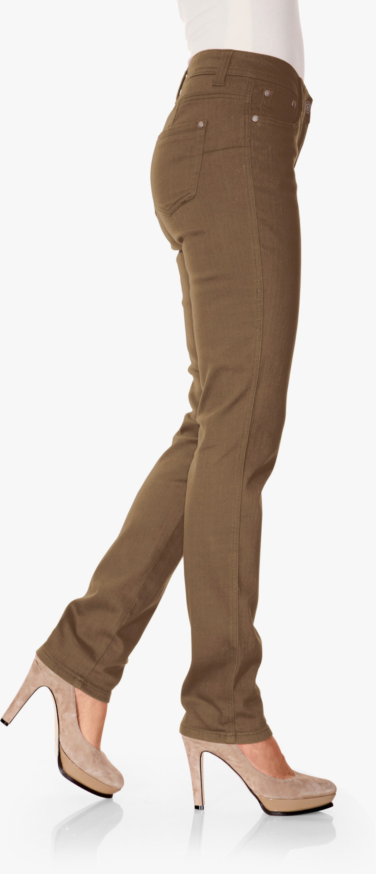 heine Pantalon skinny - nougat