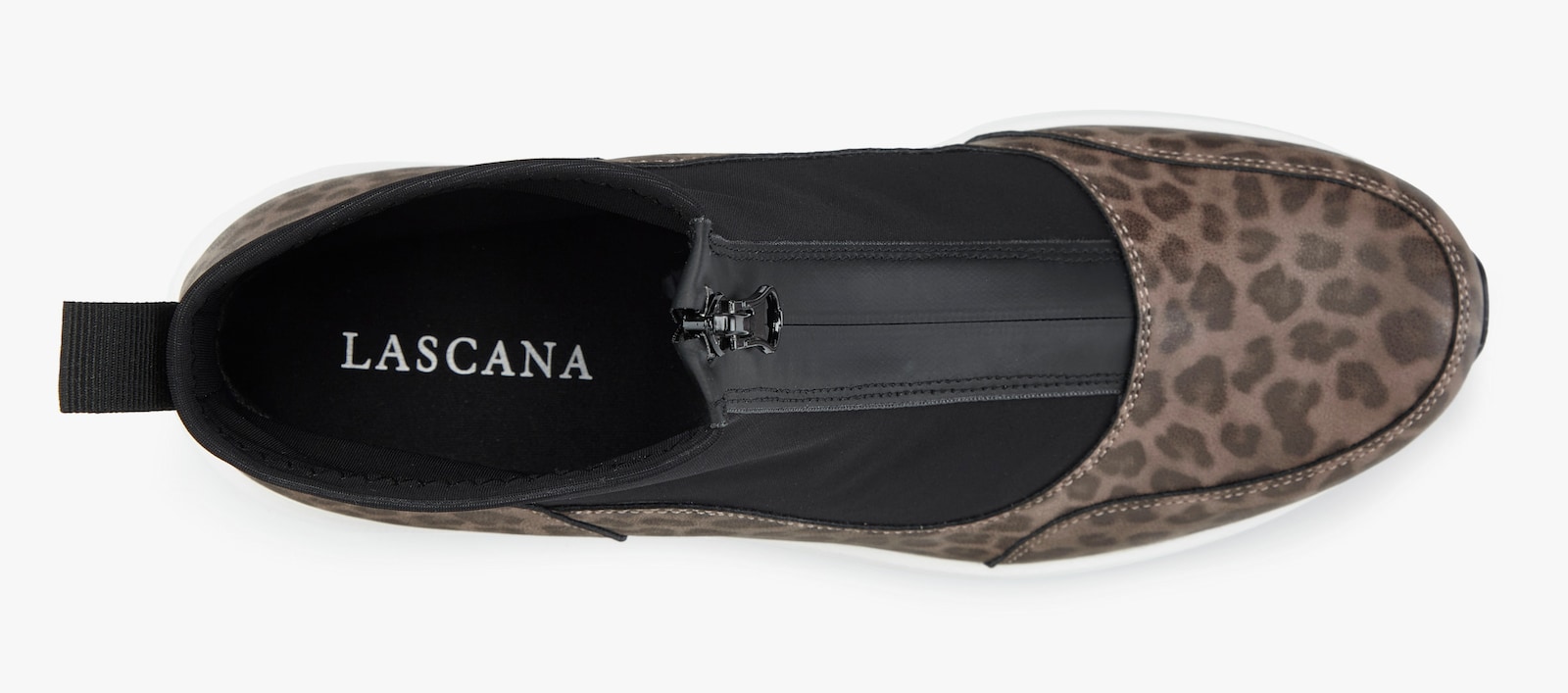 LASCANA Stiefelette - leo/schwarz