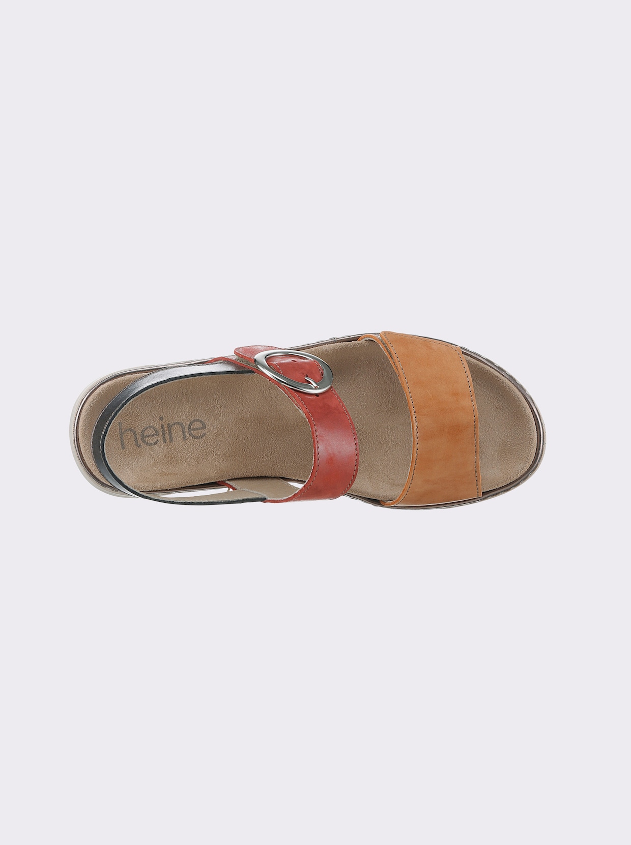 heine Sandales - rouge-orange