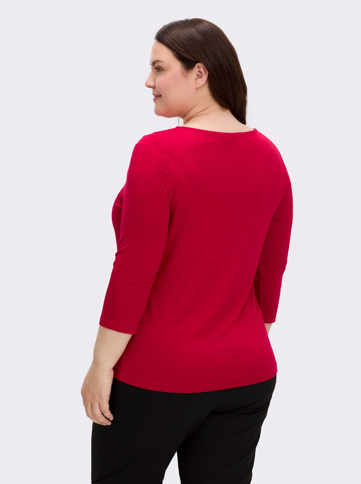 3/4-Arm-Shirt mit Cut-Outs - rot