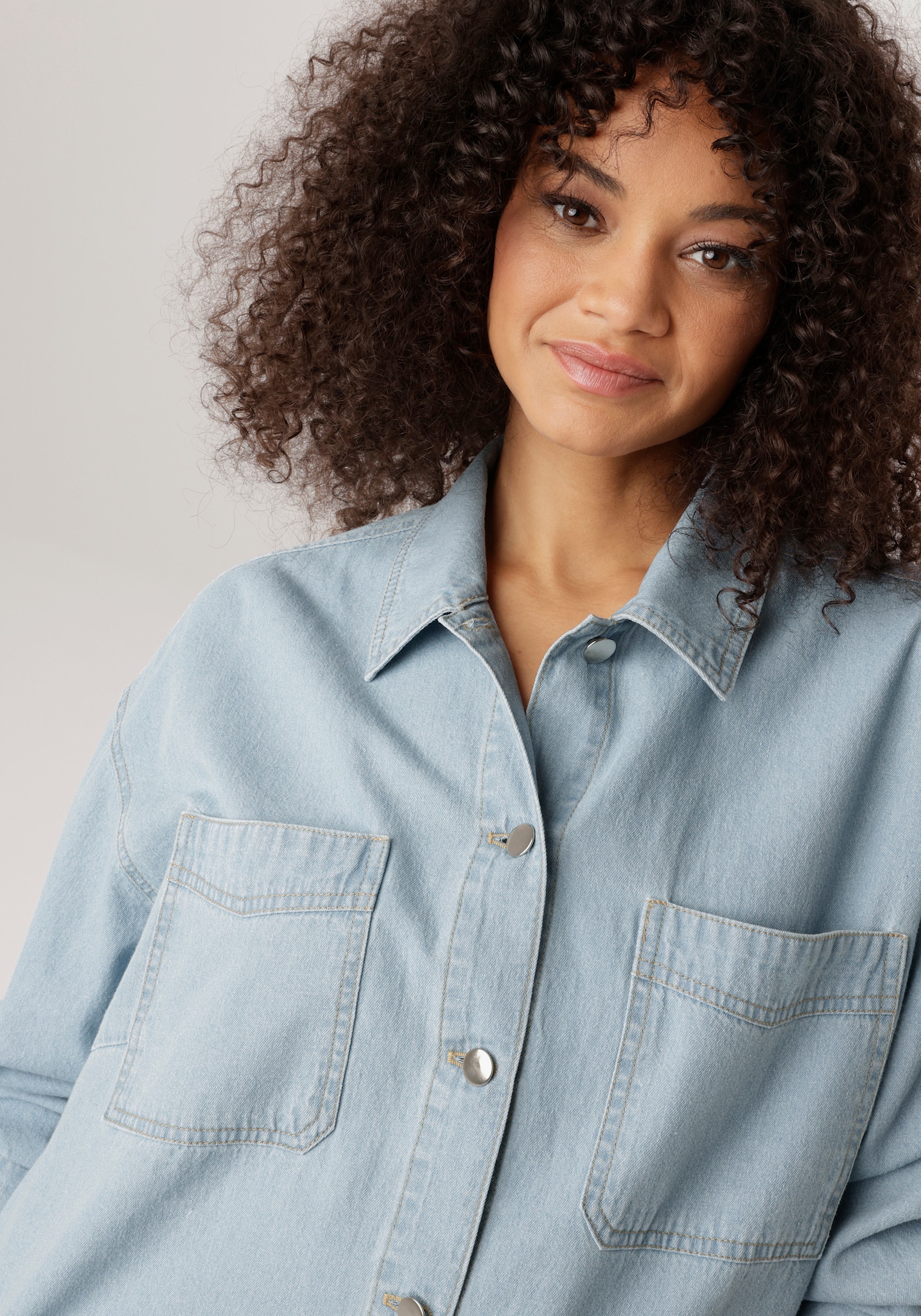 Aniston PLUS Jeansbluse - bleached