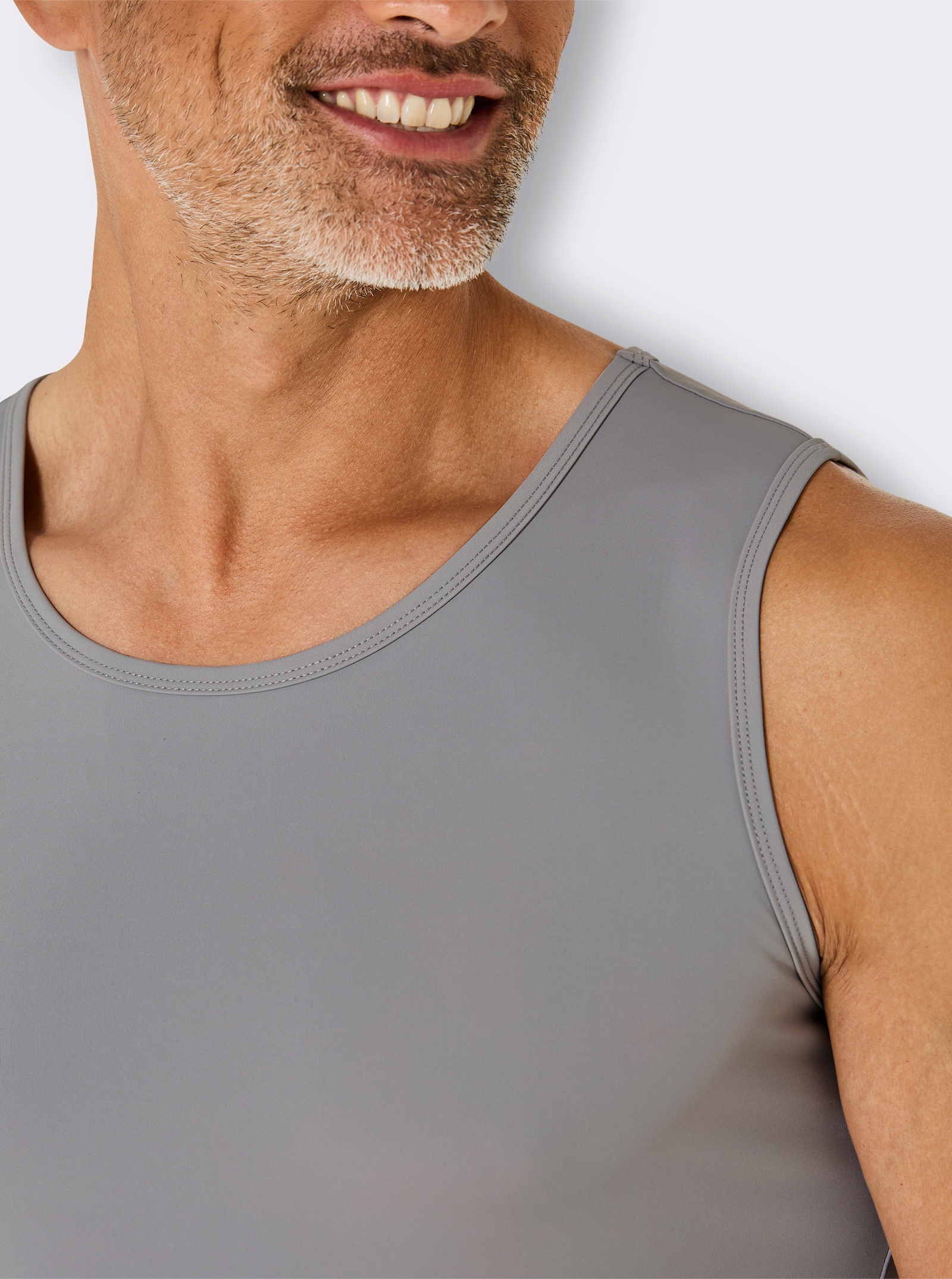 wäschepur men Shirt - steingrau