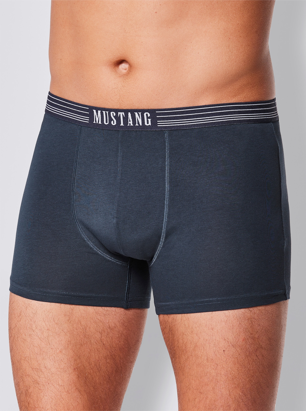 Mustang Pants - marine + weiß + rot