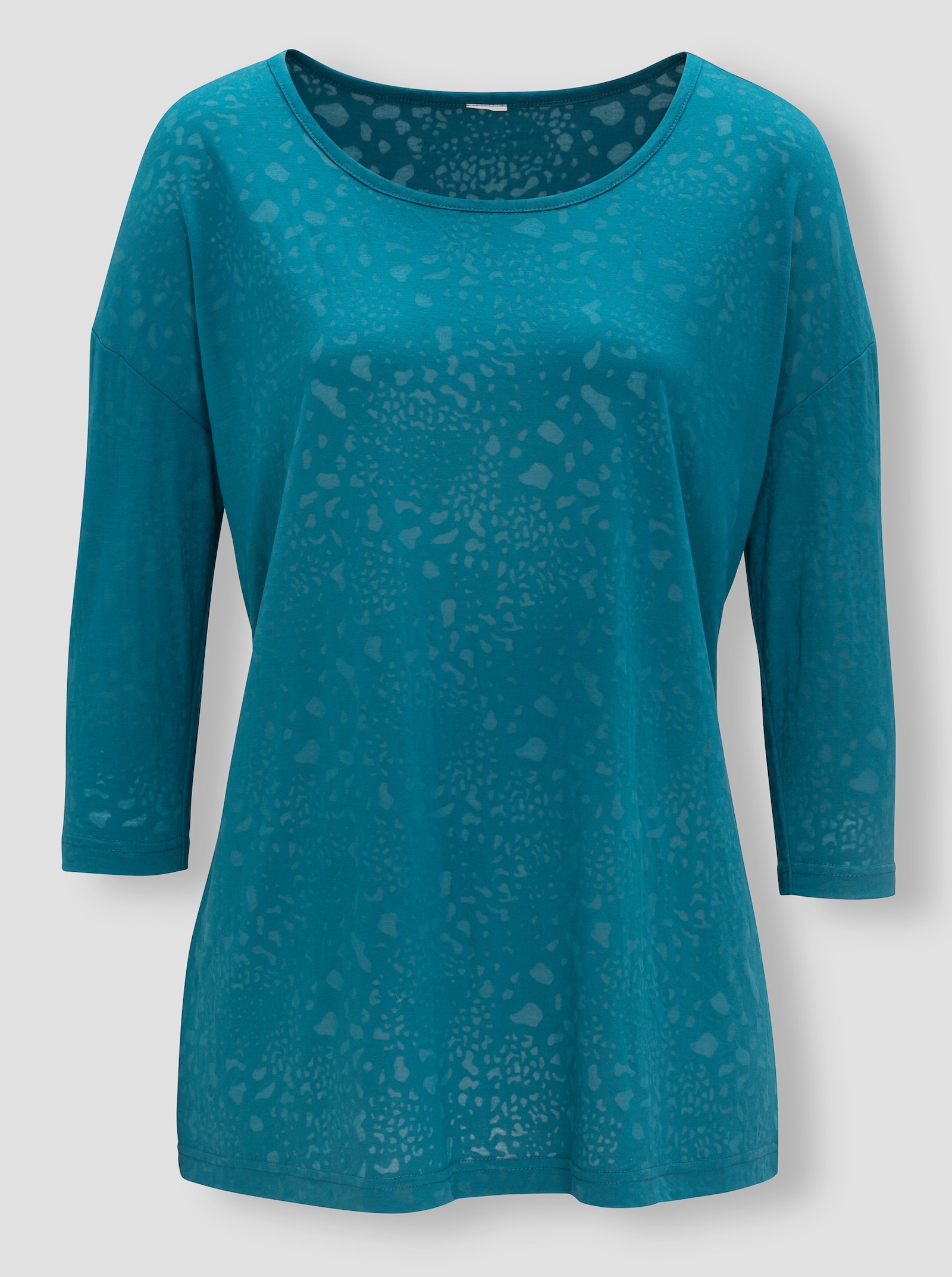 2-in-1-shirt met bijpassende top - aquapetrol + kalkmint