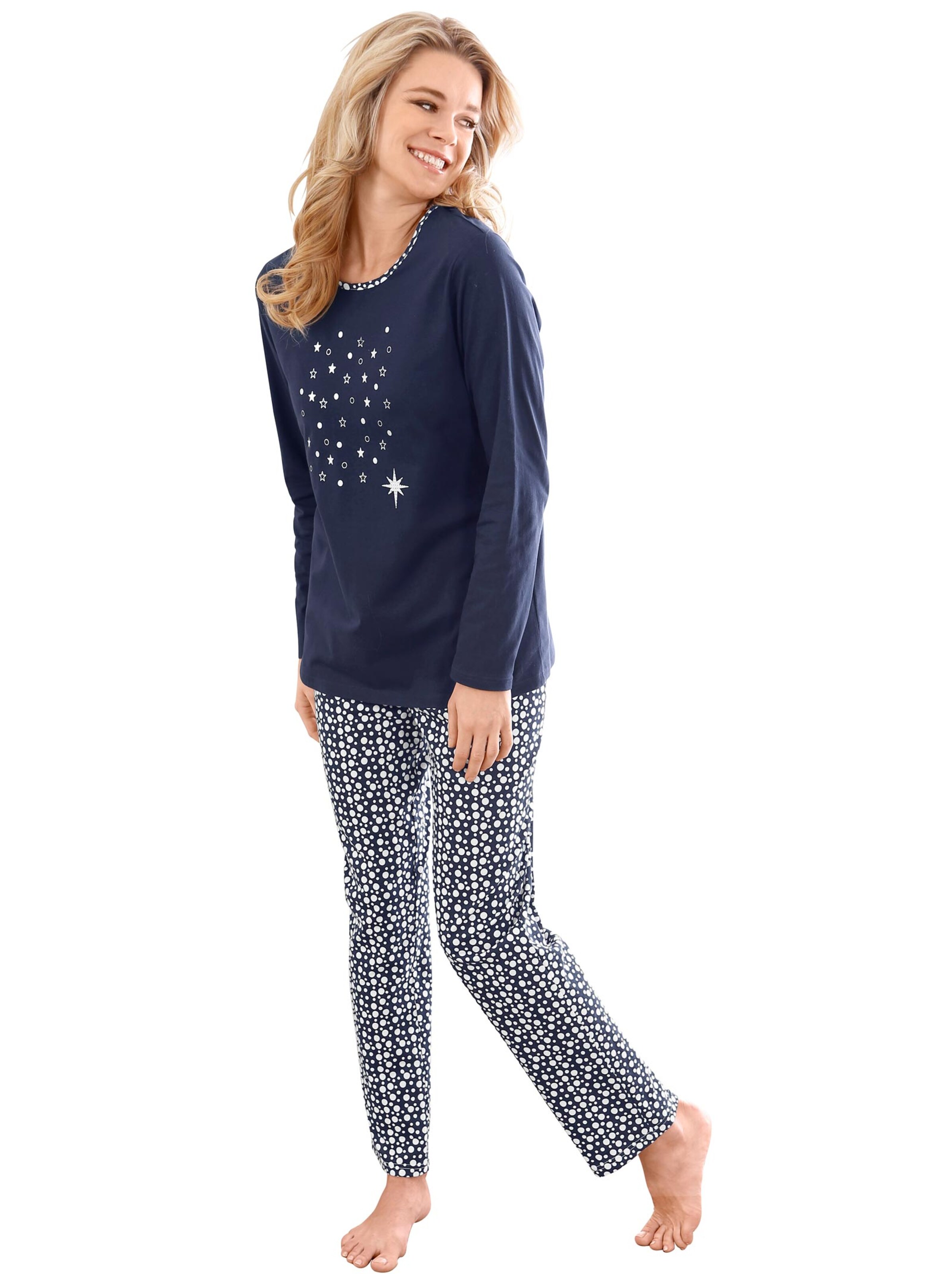 Schlafanzug - marine-bedruckt