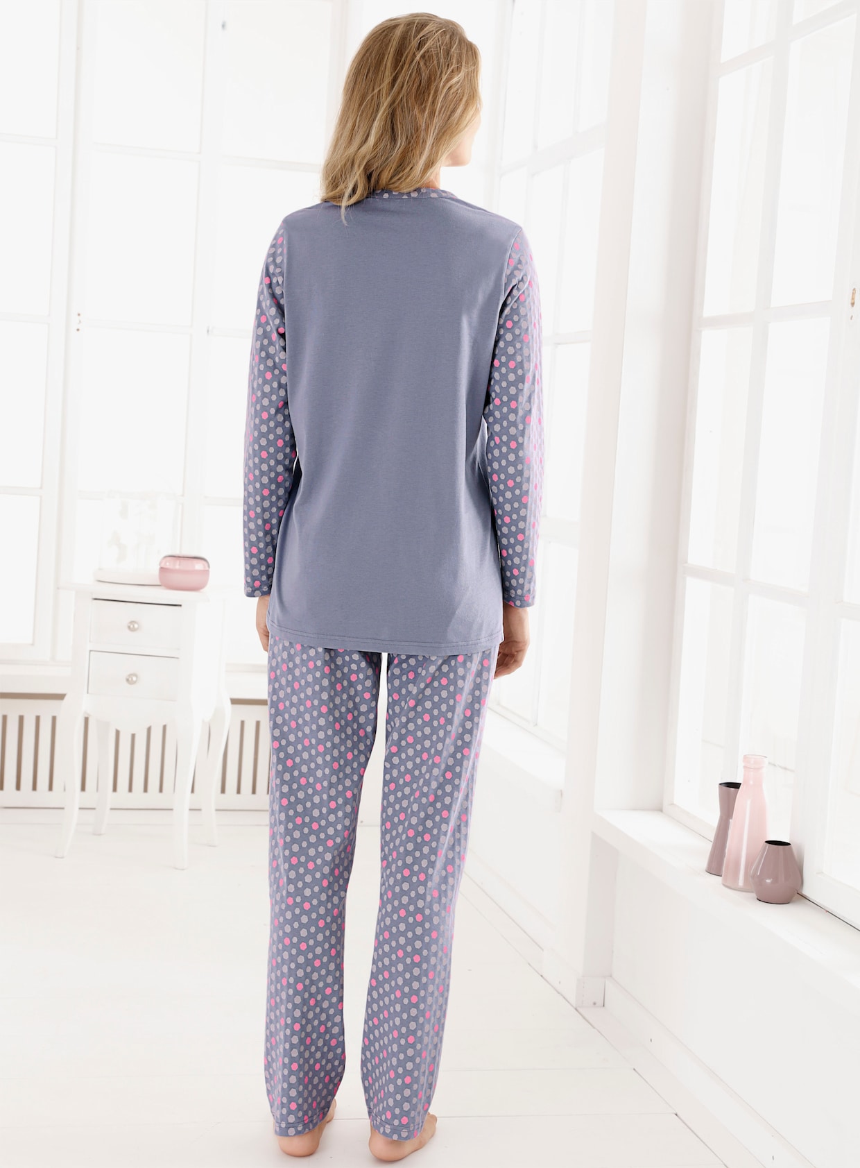 Pyjama - paars geprint