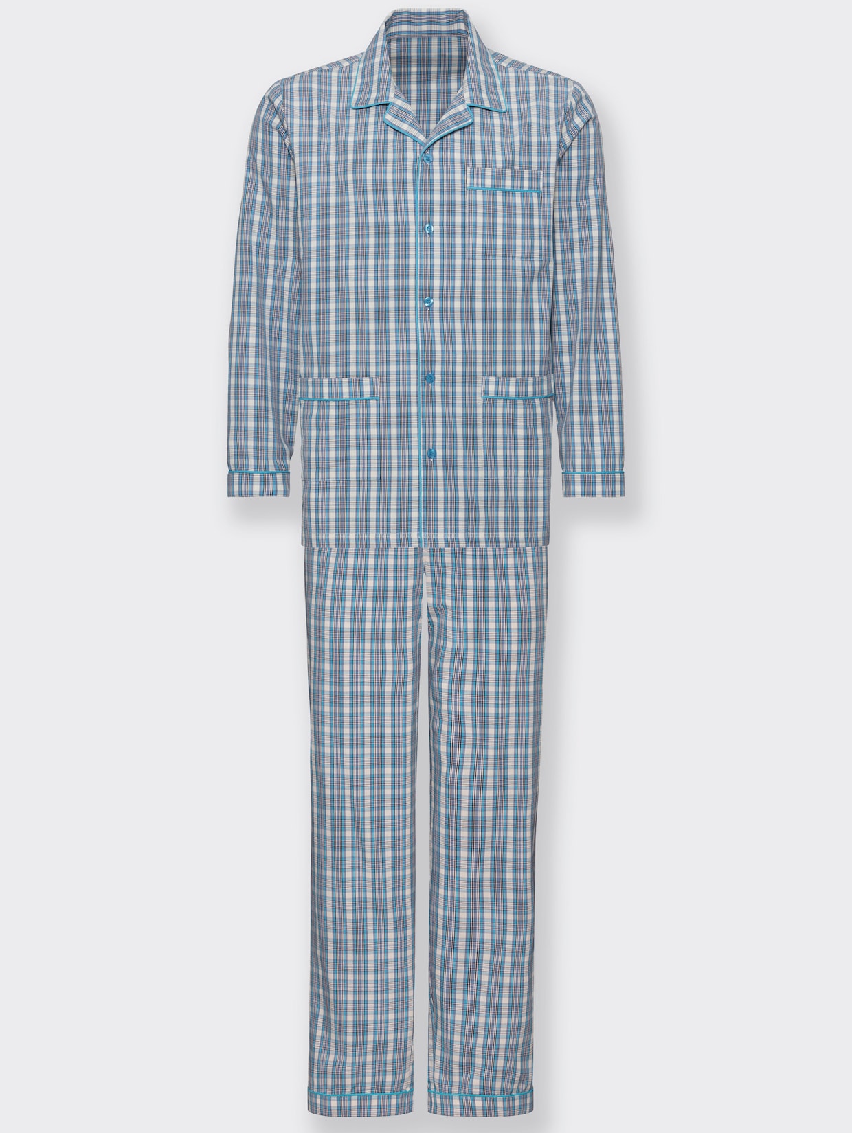 KINGsCLUB Pyjama - blauw geruit