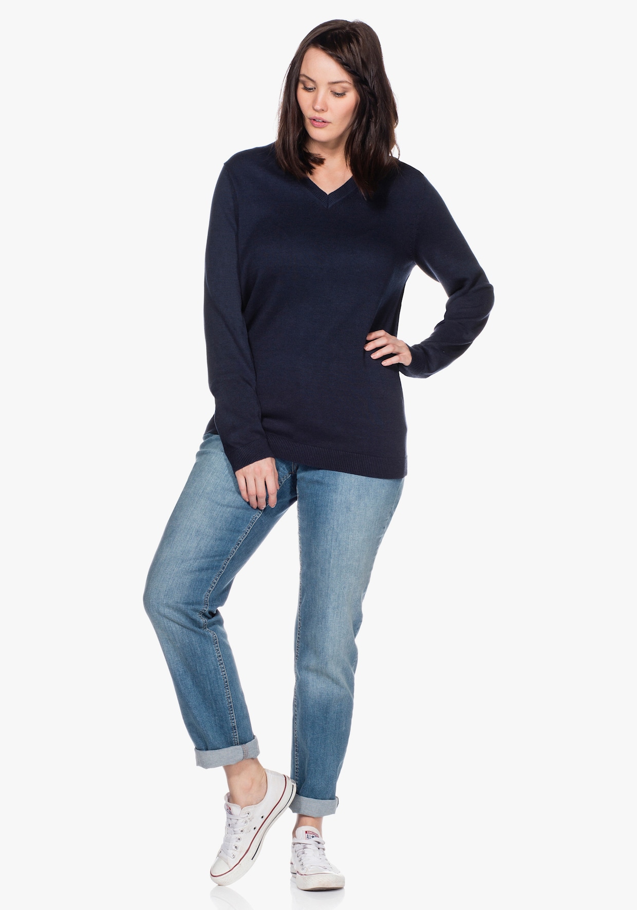 Sheego Pullover - marine