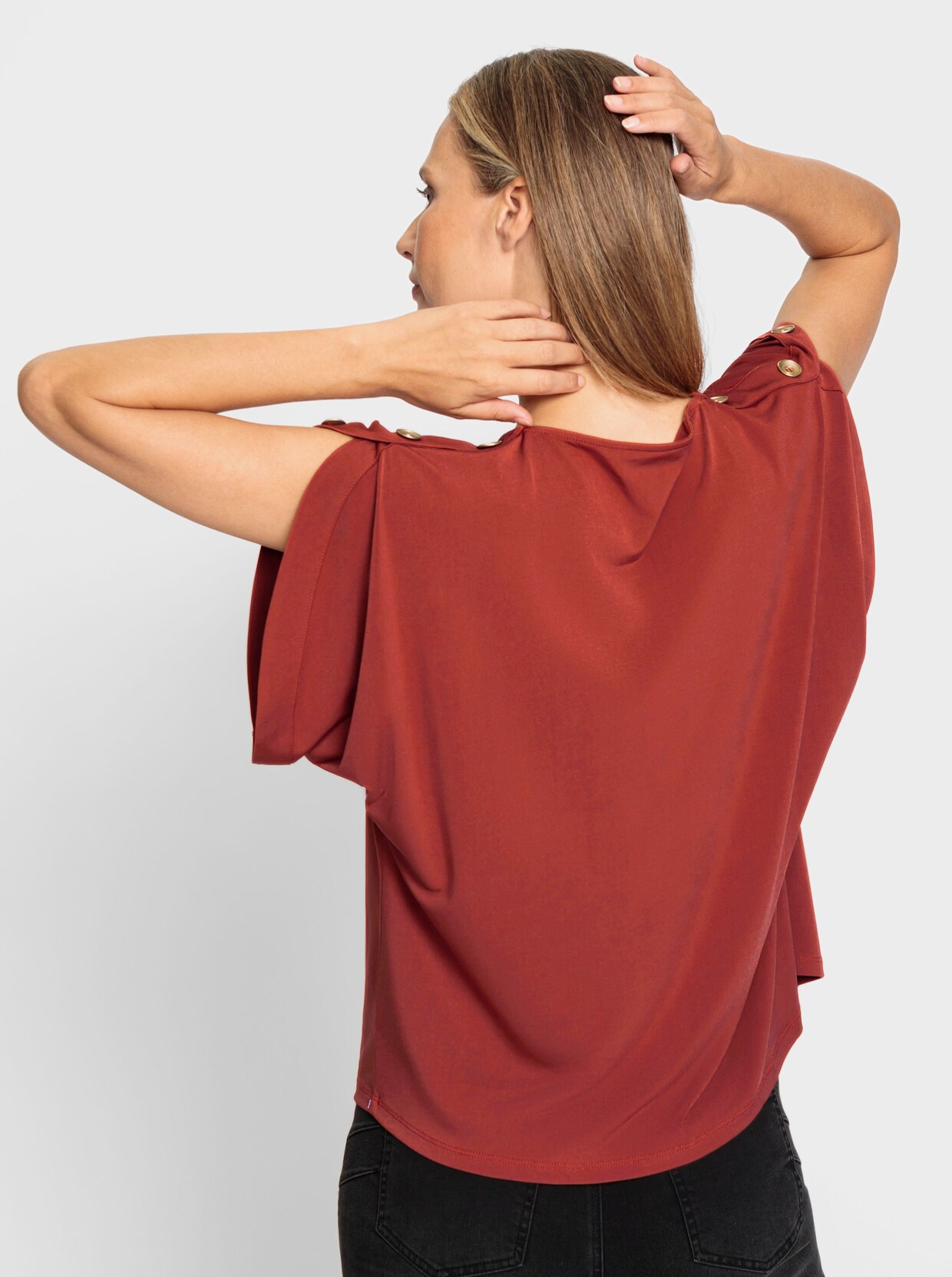 heine Shirt met korte mouwen - terra