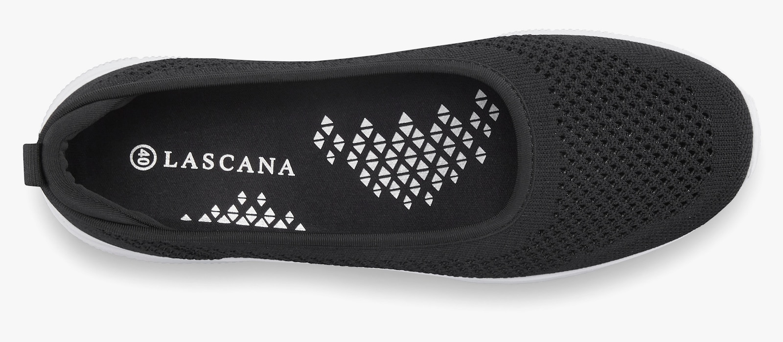 LASCANA Sneaker Ballerinas - schwarz