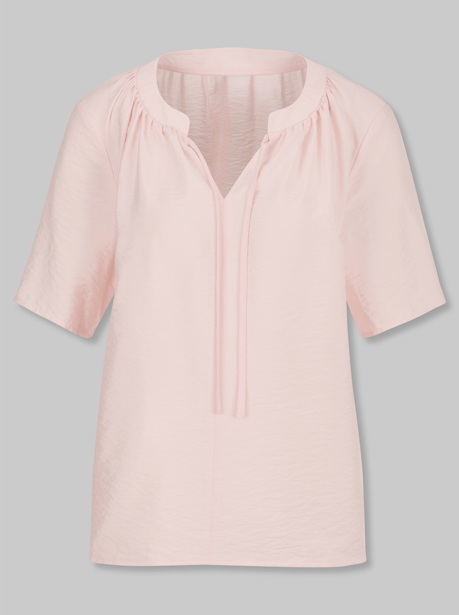 heine Schlupfbluse mit Bindeband - hellrosé