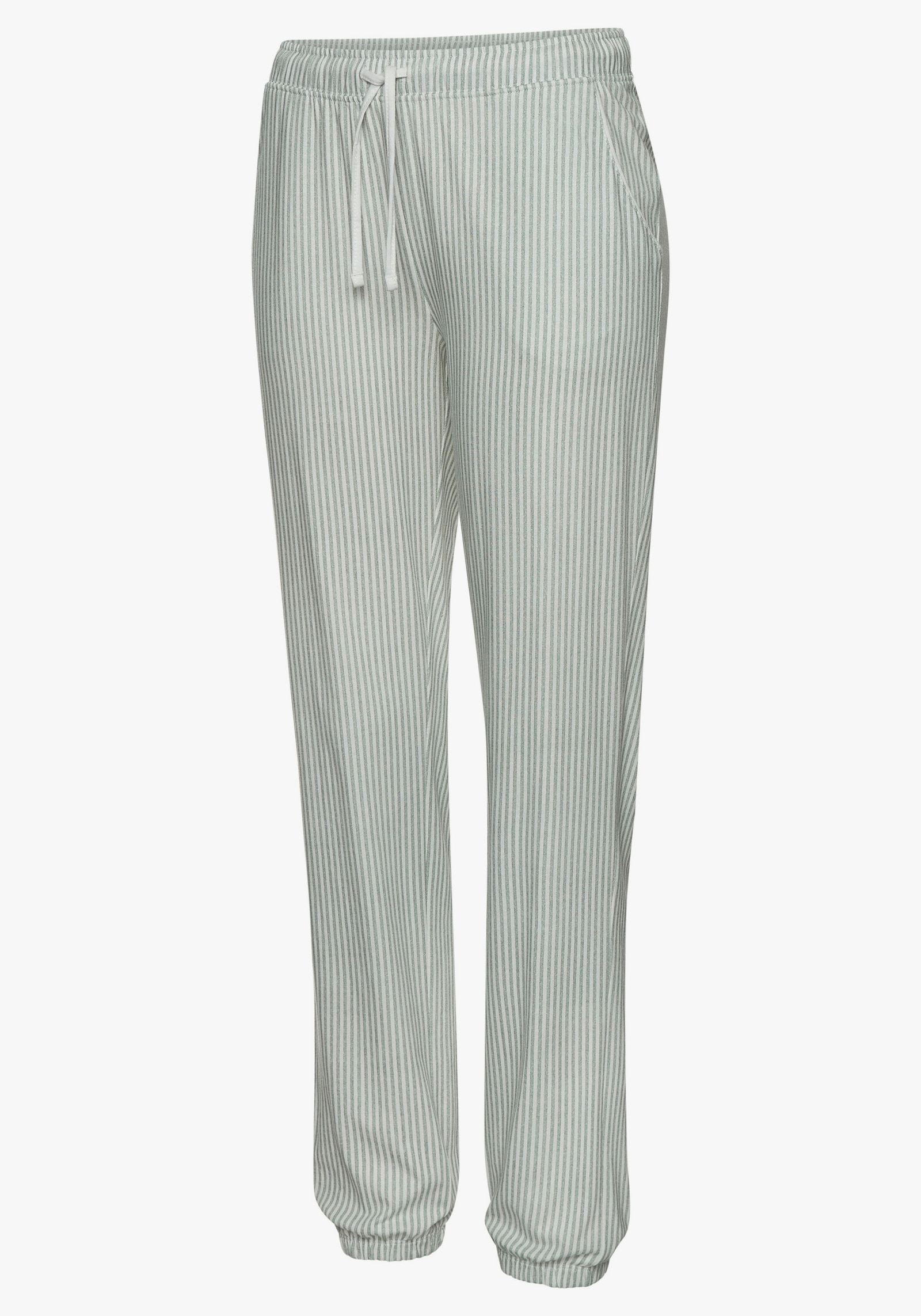 s.Oliver Bas de pyjama - vert à rayures