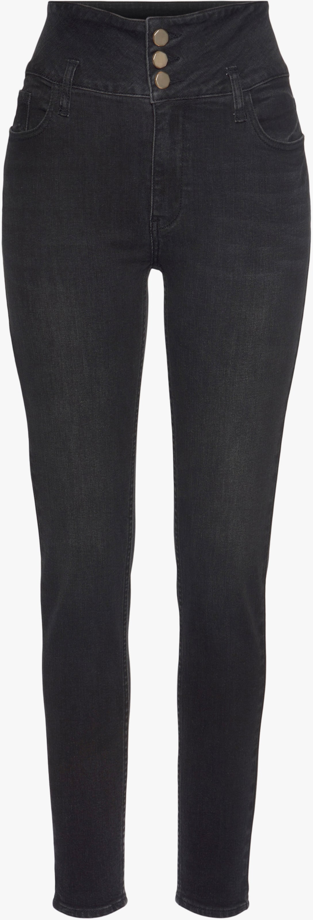 LASCANA High-waist-Jeans - black-washed