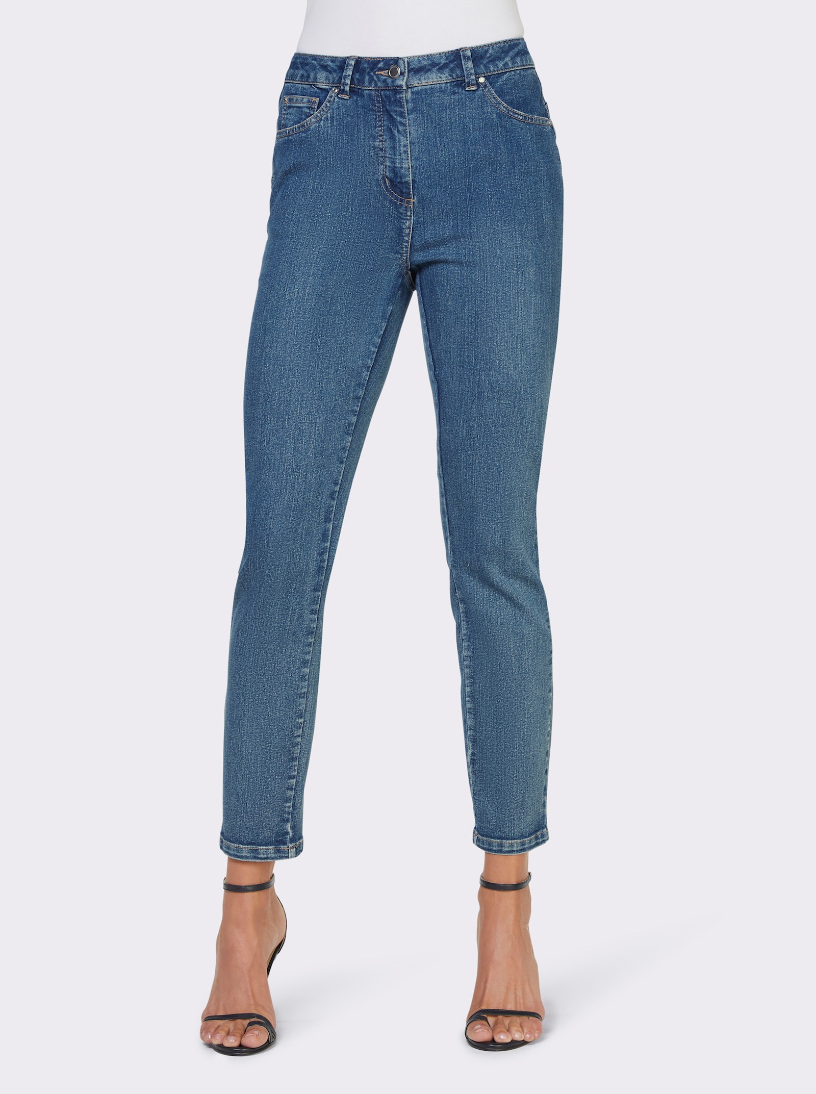 heine 7/8-jeans met push-up-effect - dark-blue