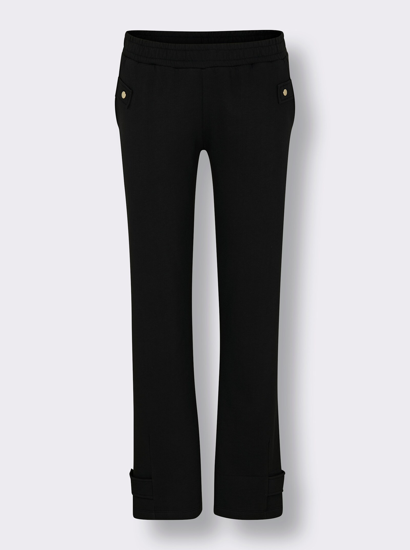 feel good Dehnbund-Hose mit weitenverstellbarem Bein - schwarz