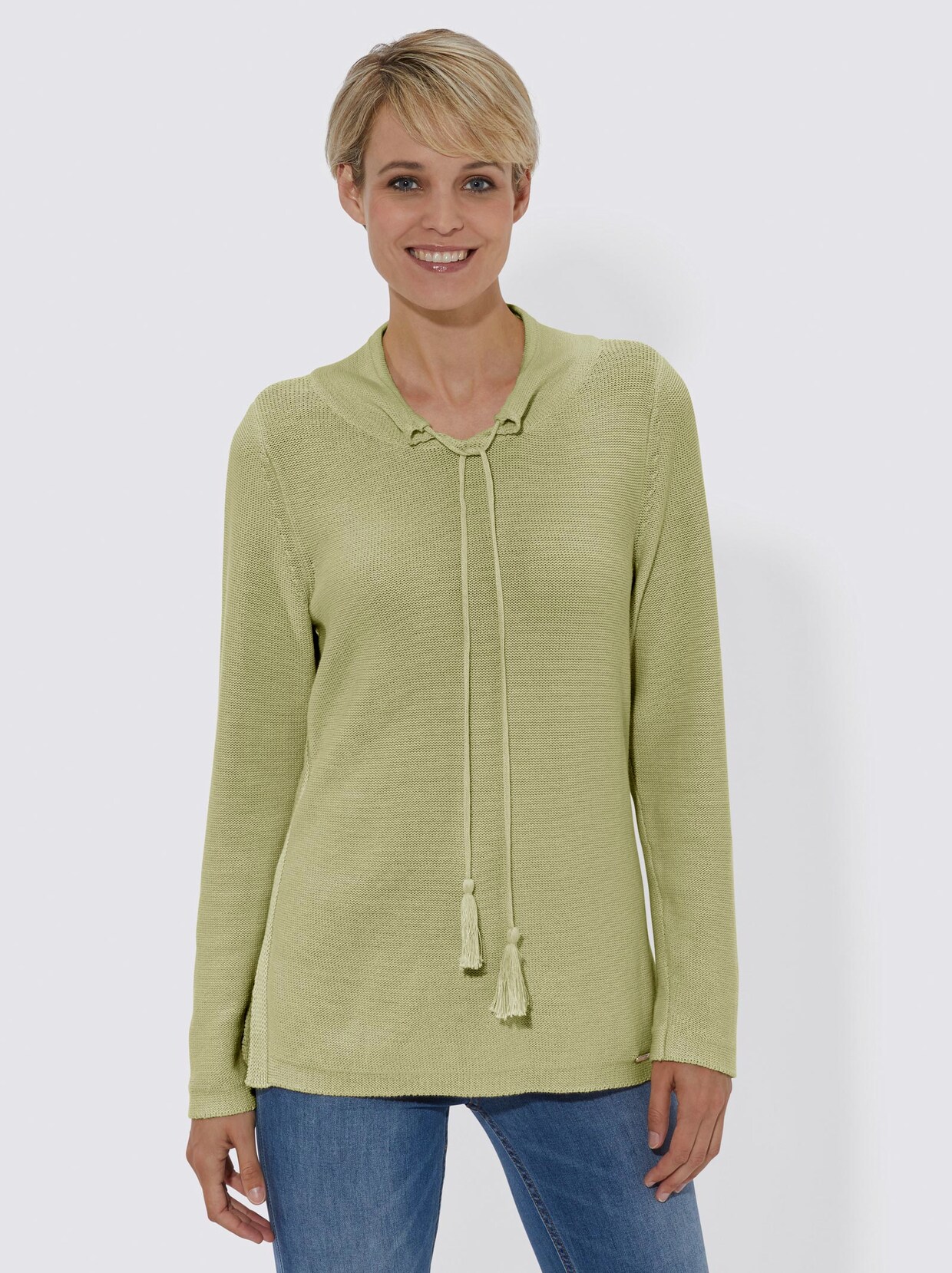 Strickpullover - lindgrün