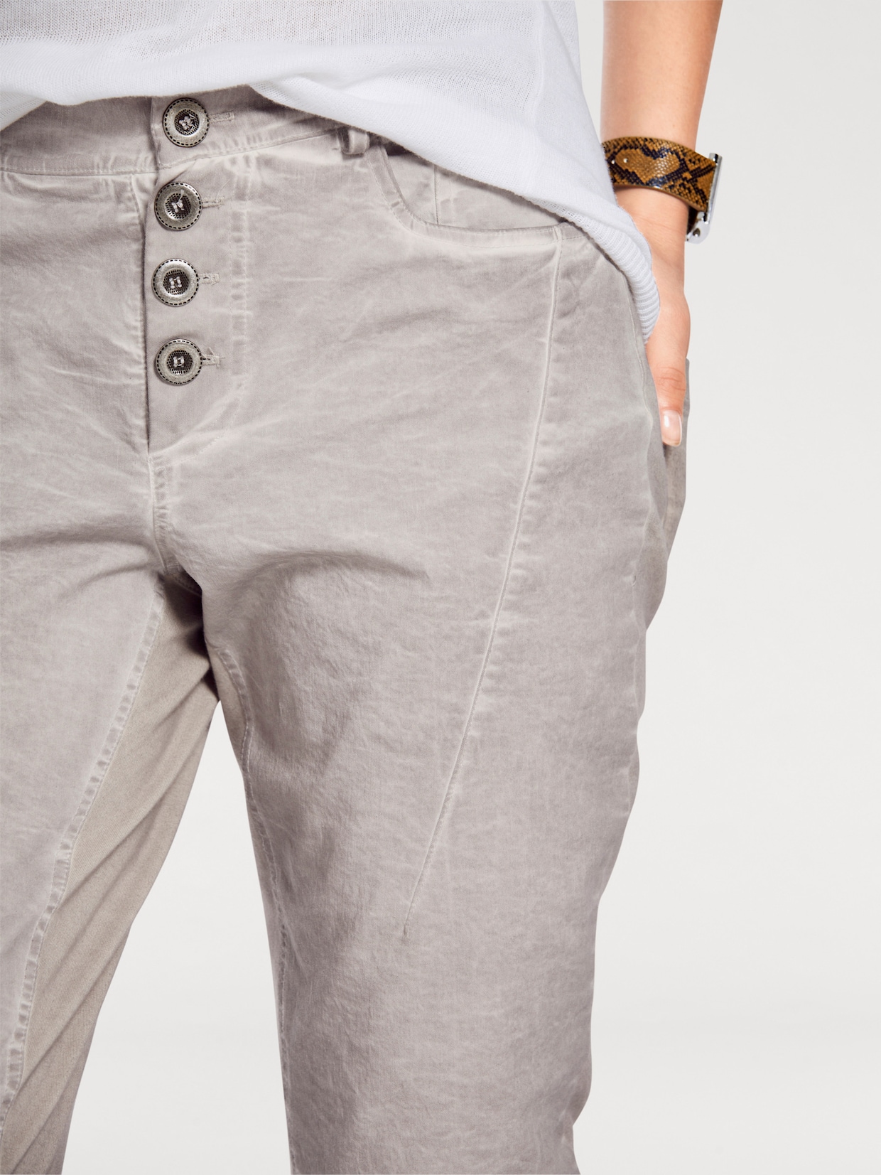 heine Pantalon en jersey - sable