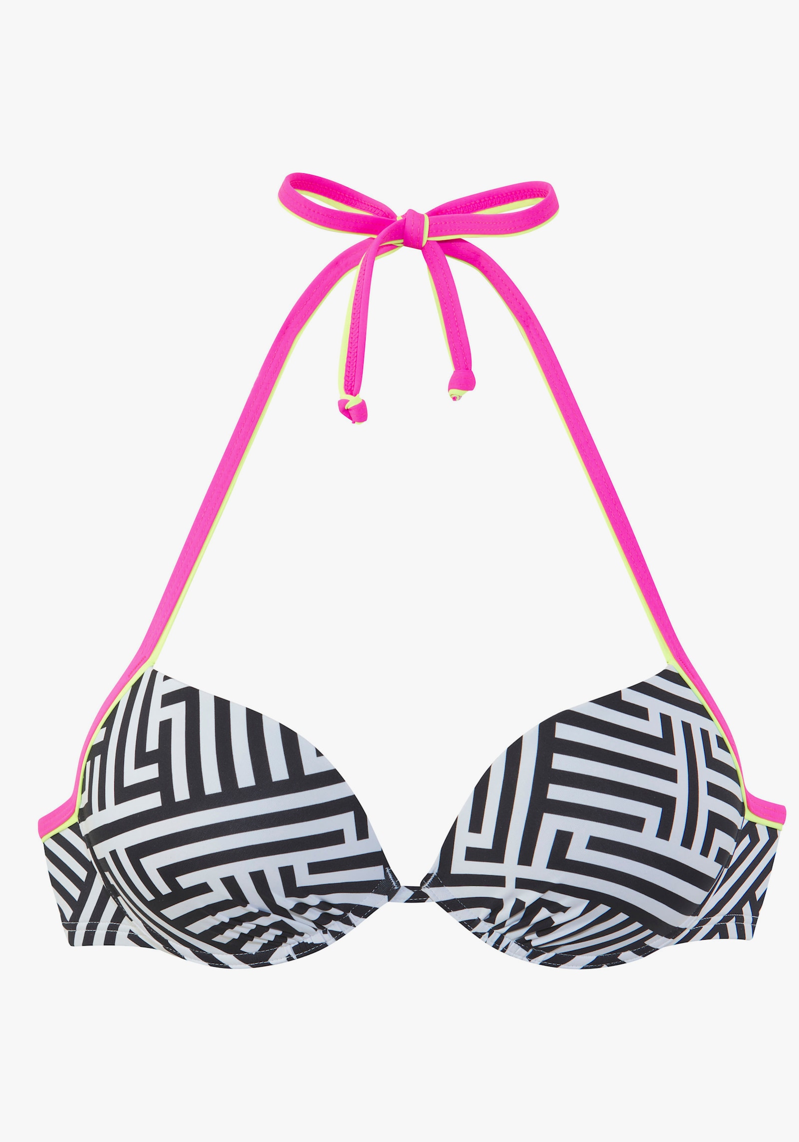 Buffalo Push-Up-Bikini-Top - schwarz-weiß