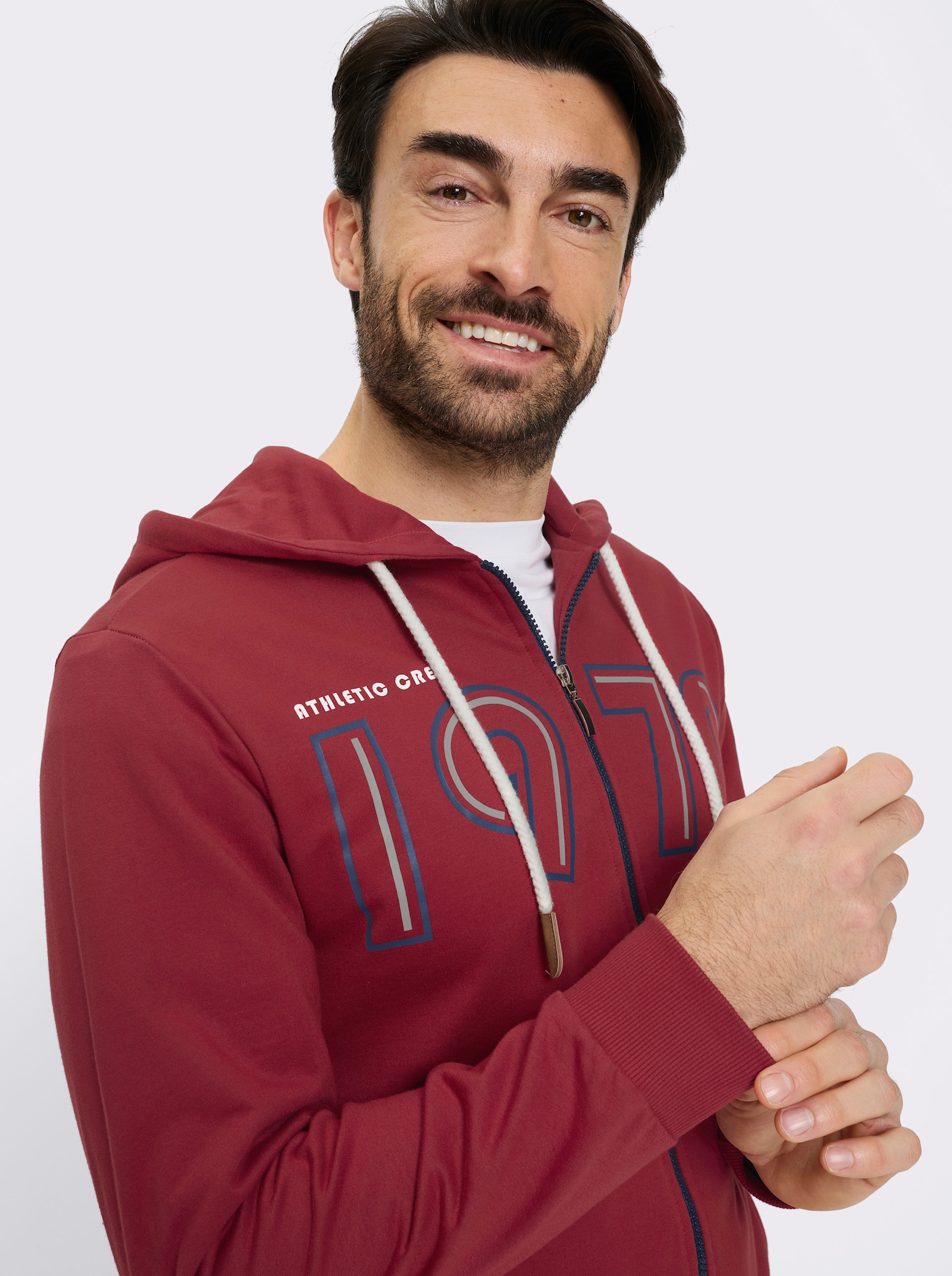 Catamaran Sweatjacke mit Front-Druck - kirsche-bedruckt