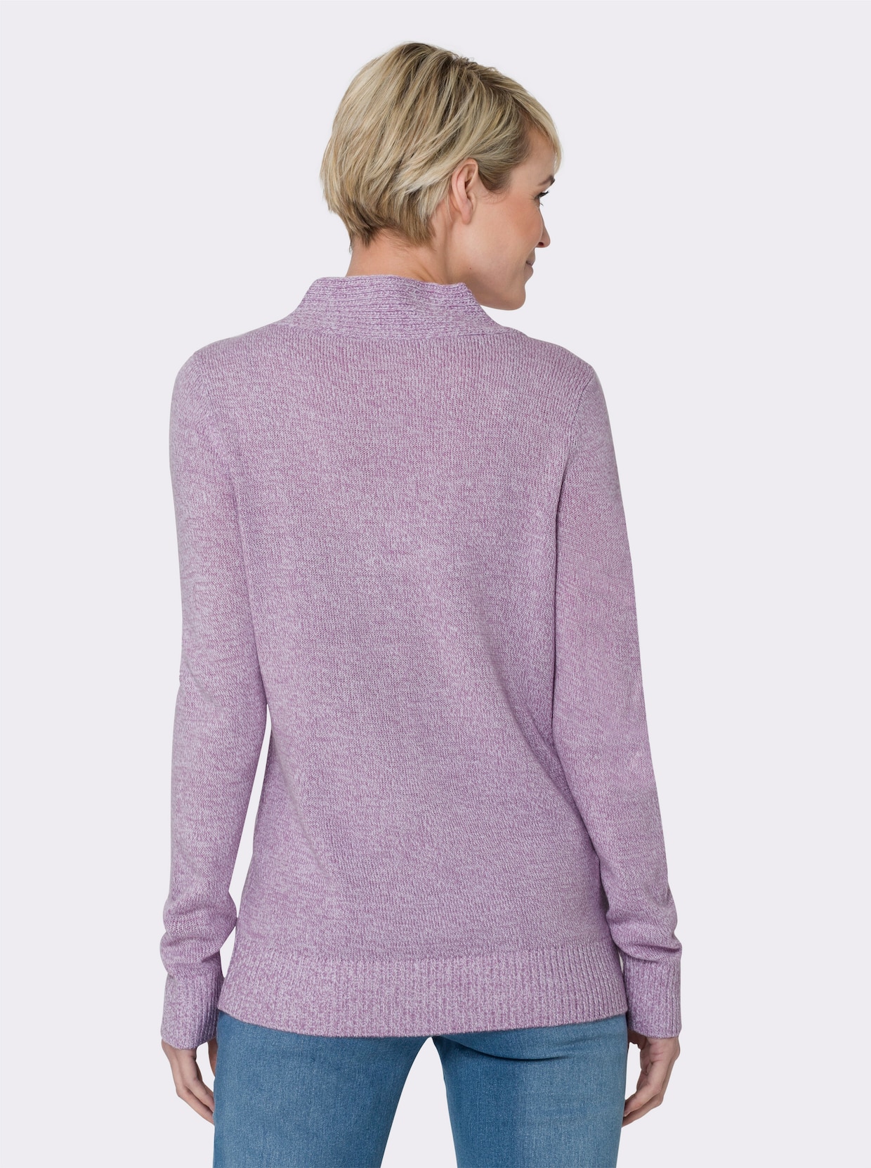 2-in-1-Pullover - orchidee-meliert