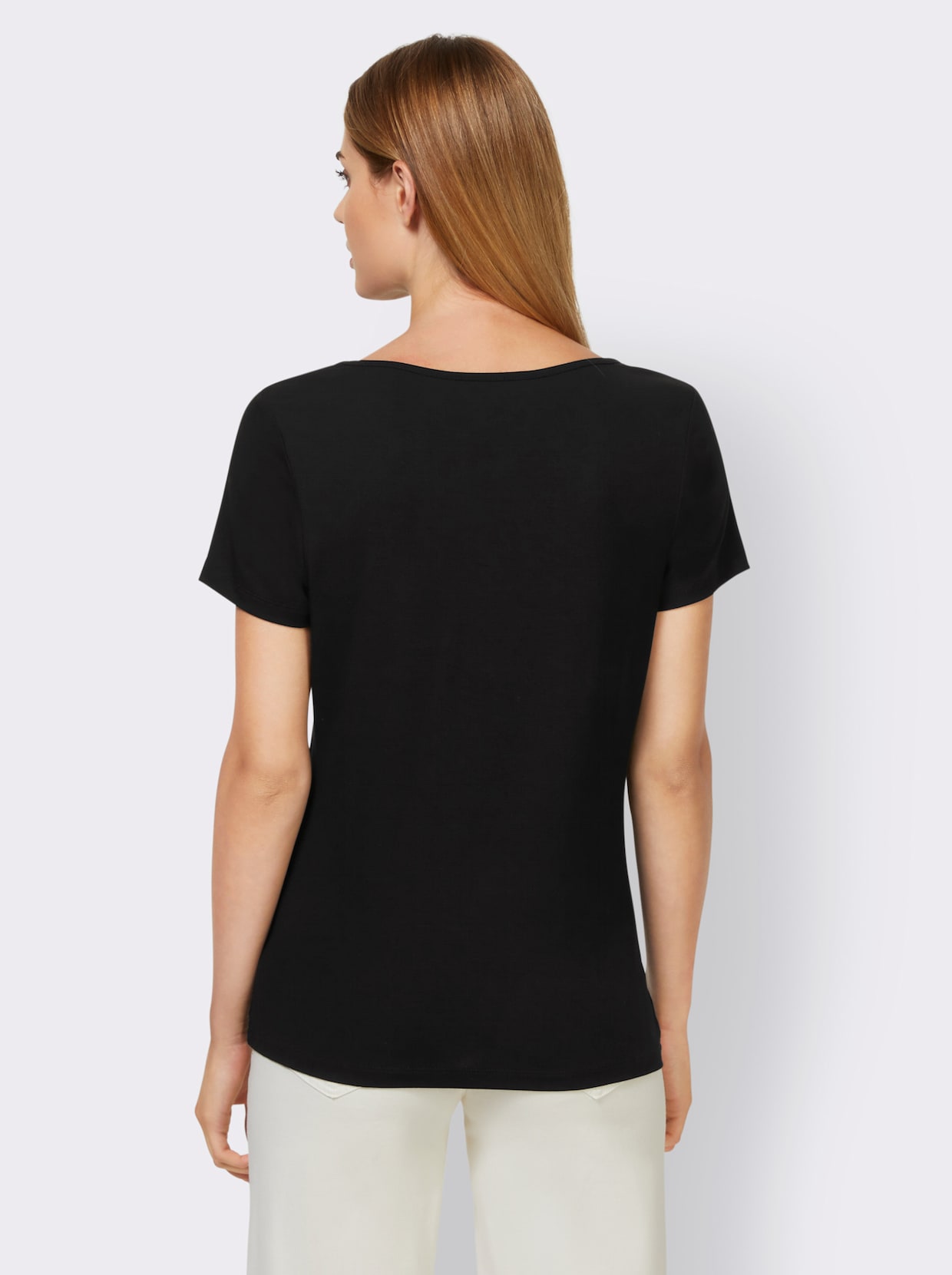 heine Shirt - zwart geprint