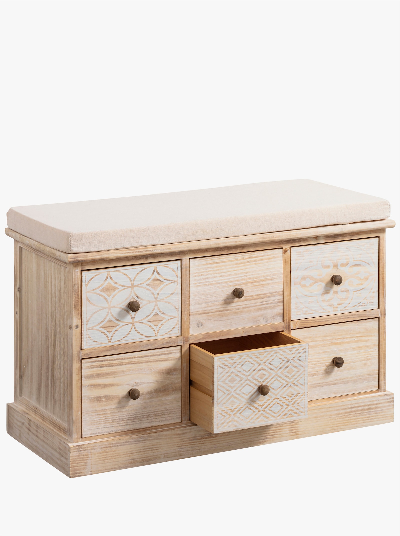 heine home Bank - naturel/wit