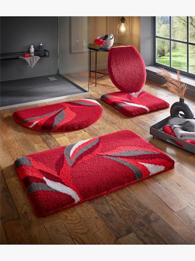 Kleine Wolke Badematte - rot